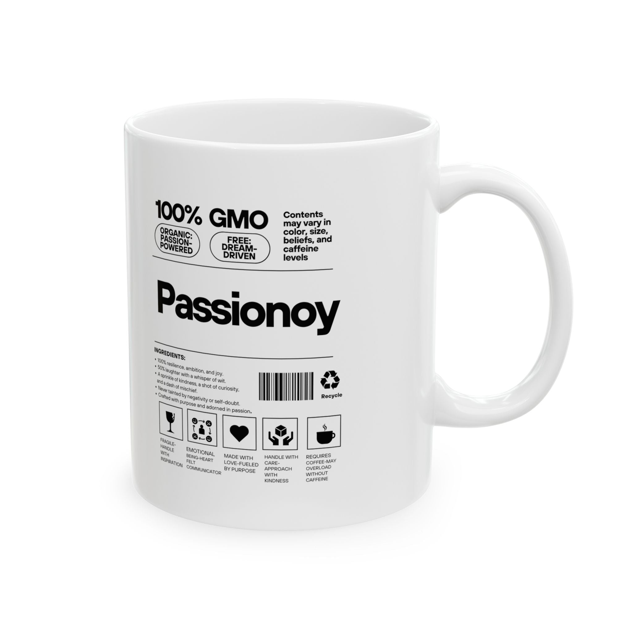 Passionoy Label Accent Coffee Mug (11oz, 15oz)