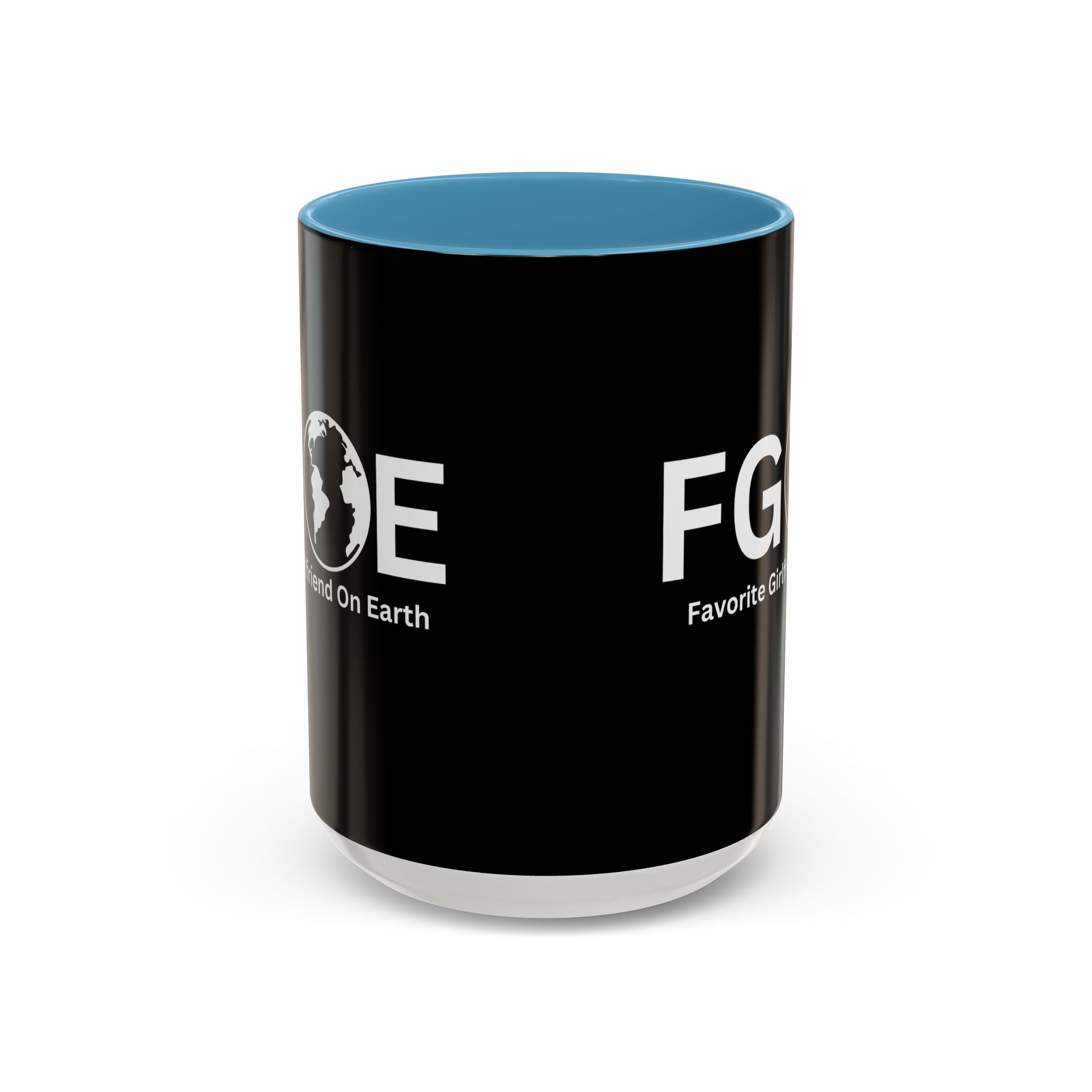 Favorite Girlfriend On Earth (FGOE) Accent Coffee Mug (11oz, 15oz)