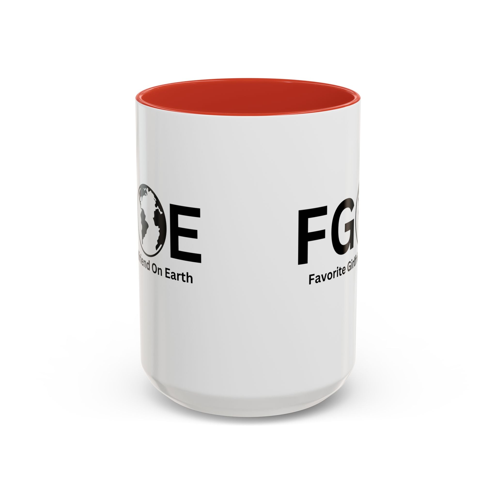 Favorite Girlfriend On Earth (FGOE) Accent Coffee Mug (11oz, 15oz)