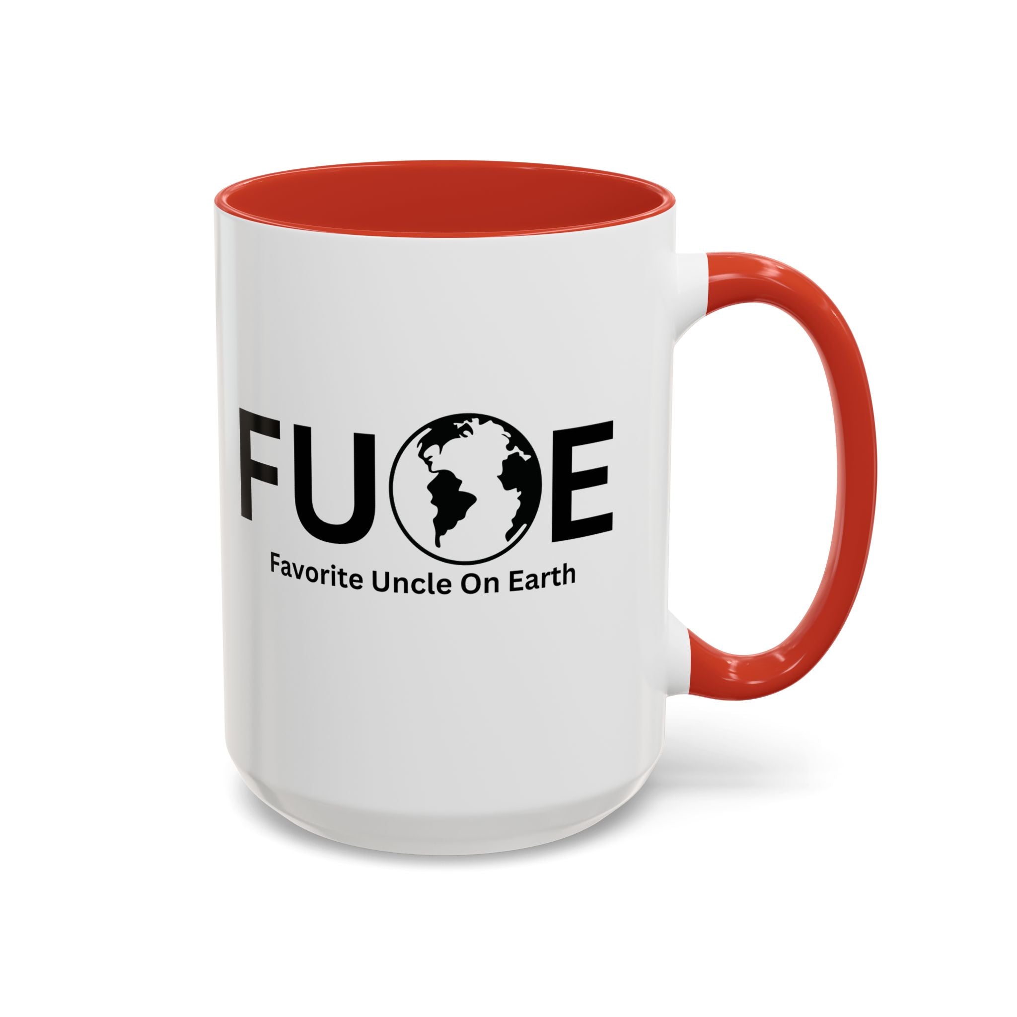 Favorite Uncle On Earth (FUOE) Accent Coffee Mug (11oz, 15oz)