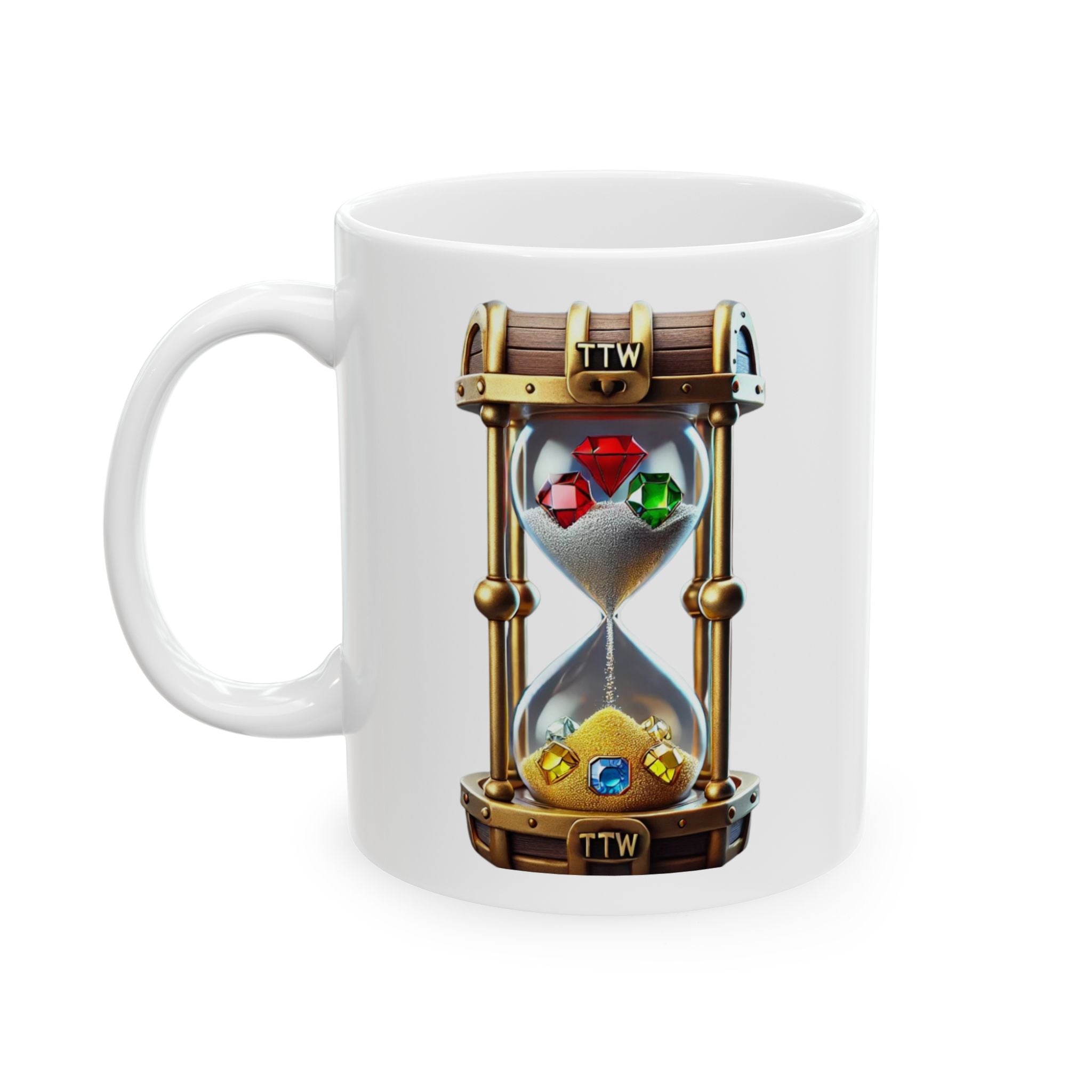 Treasure The Wait  Logo Accent Coffee Mug (11oz, 15oz)