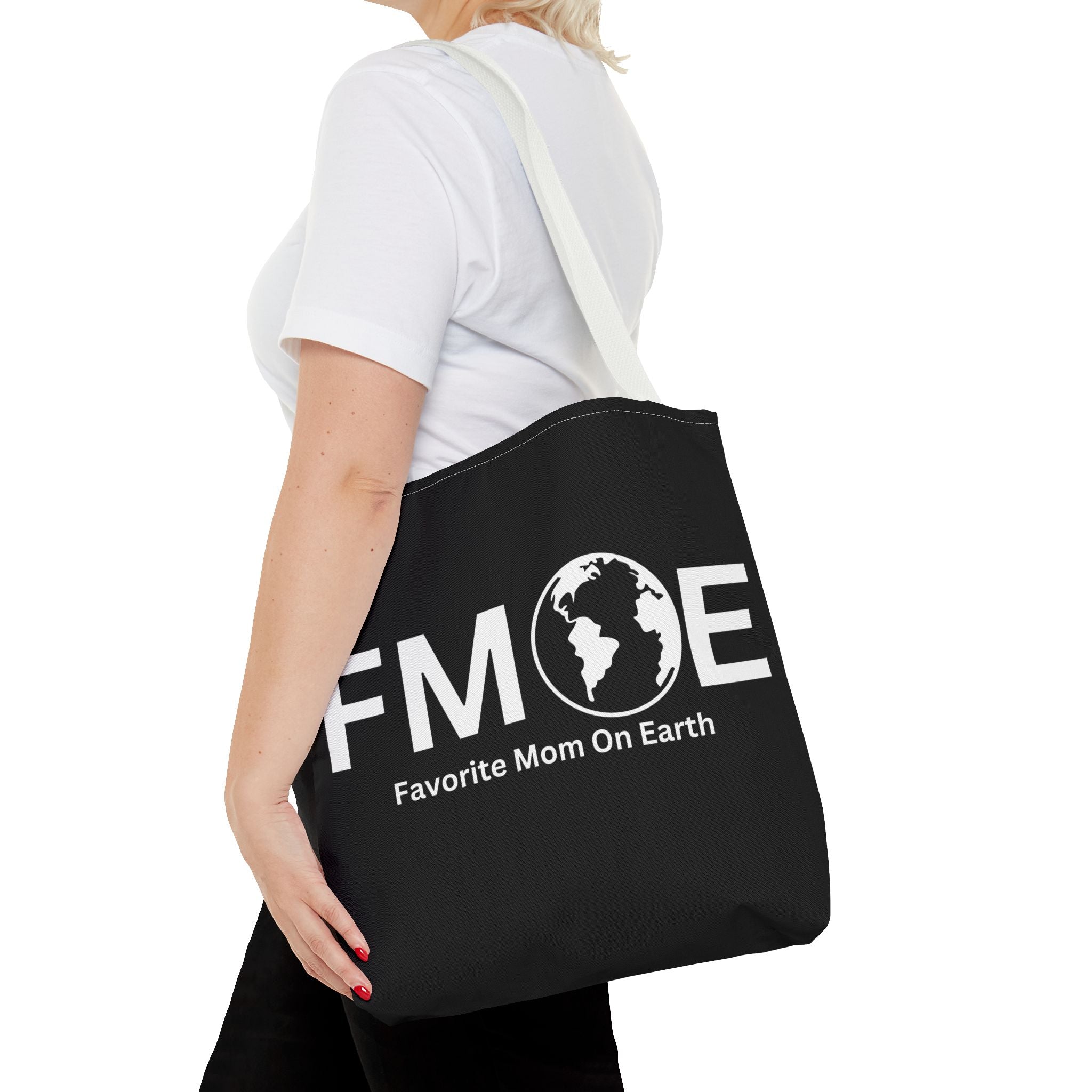 Favorite Mom On Earth (FMOE) Tote Bag- Custom Printed Stylish and Functional Tote