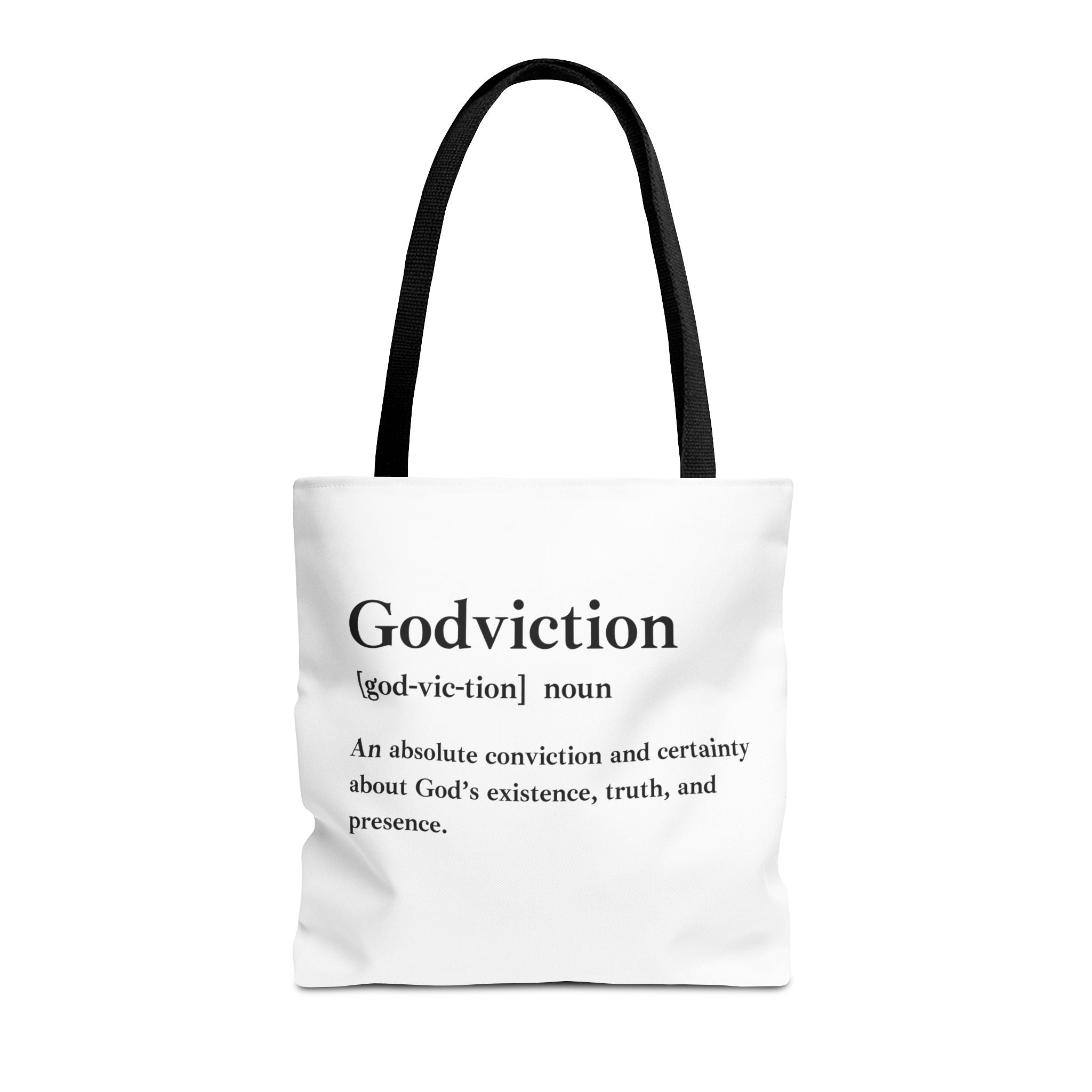 Godviction Tote Bag - Custom Printed Stylish and Functional Tote