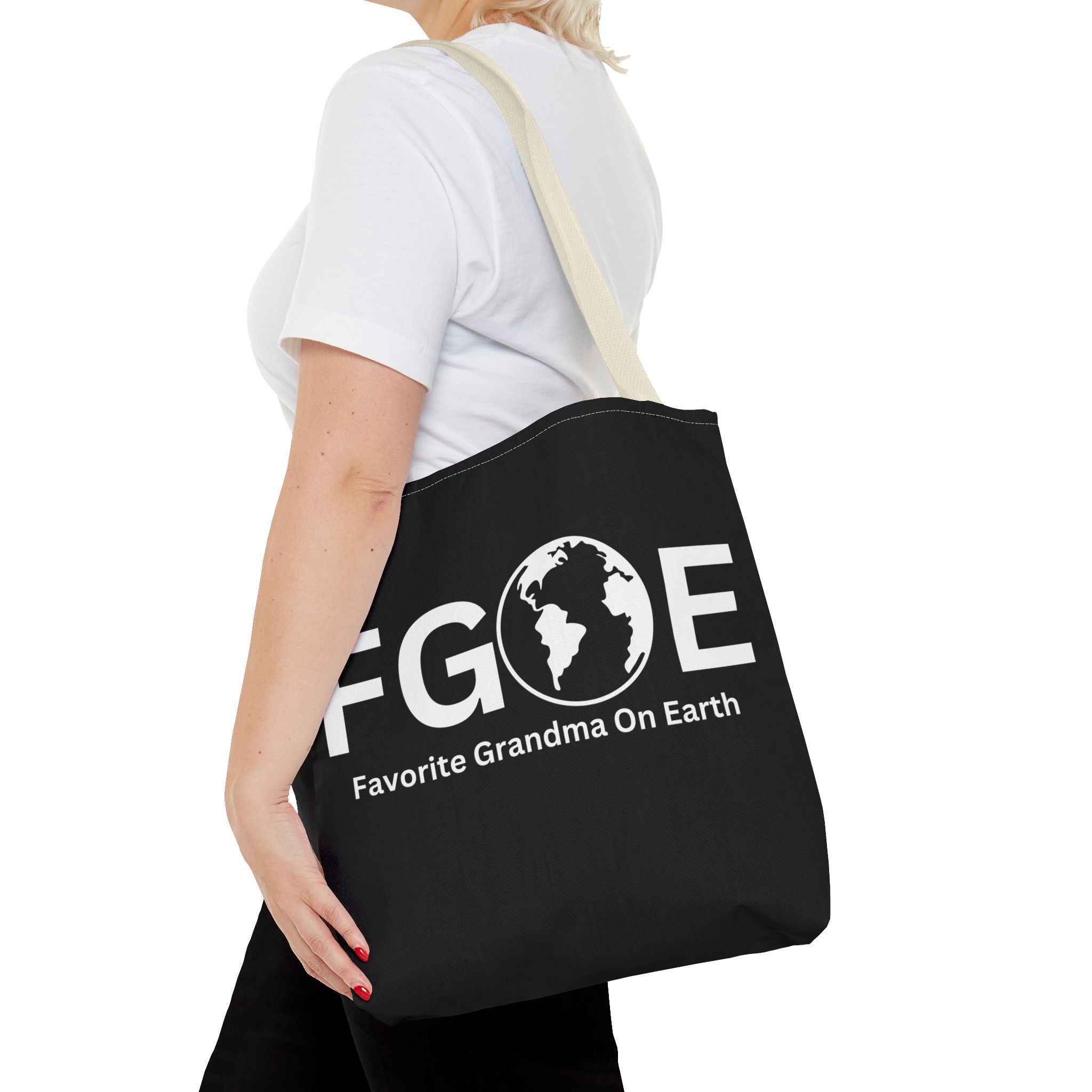 Favorite Grandma On Earth (FGOE) Tote Bag - Custom Printed Stylish and Functional Tote
