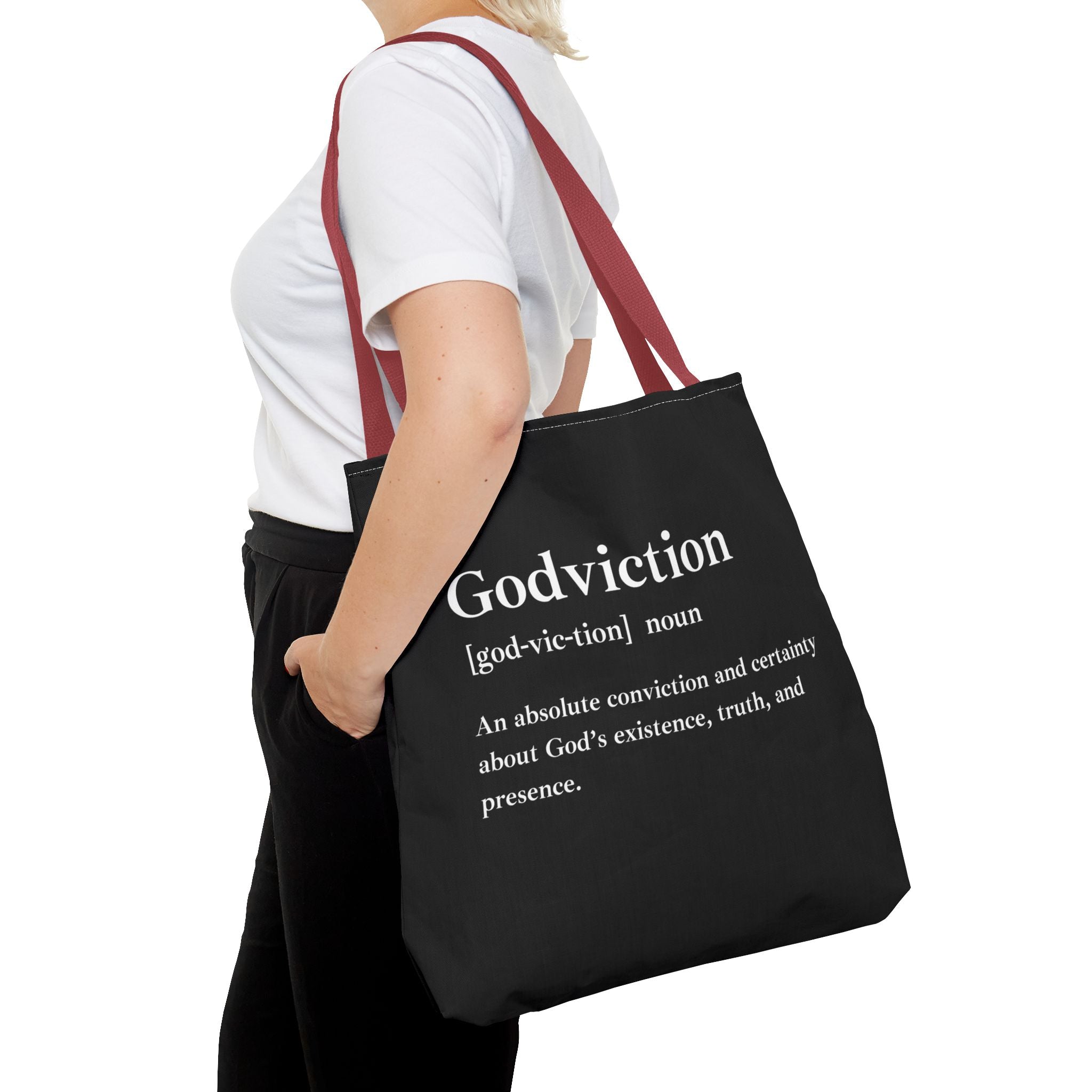 Godviction Tote Bag - Custom Printed Stylish and Functional Tote