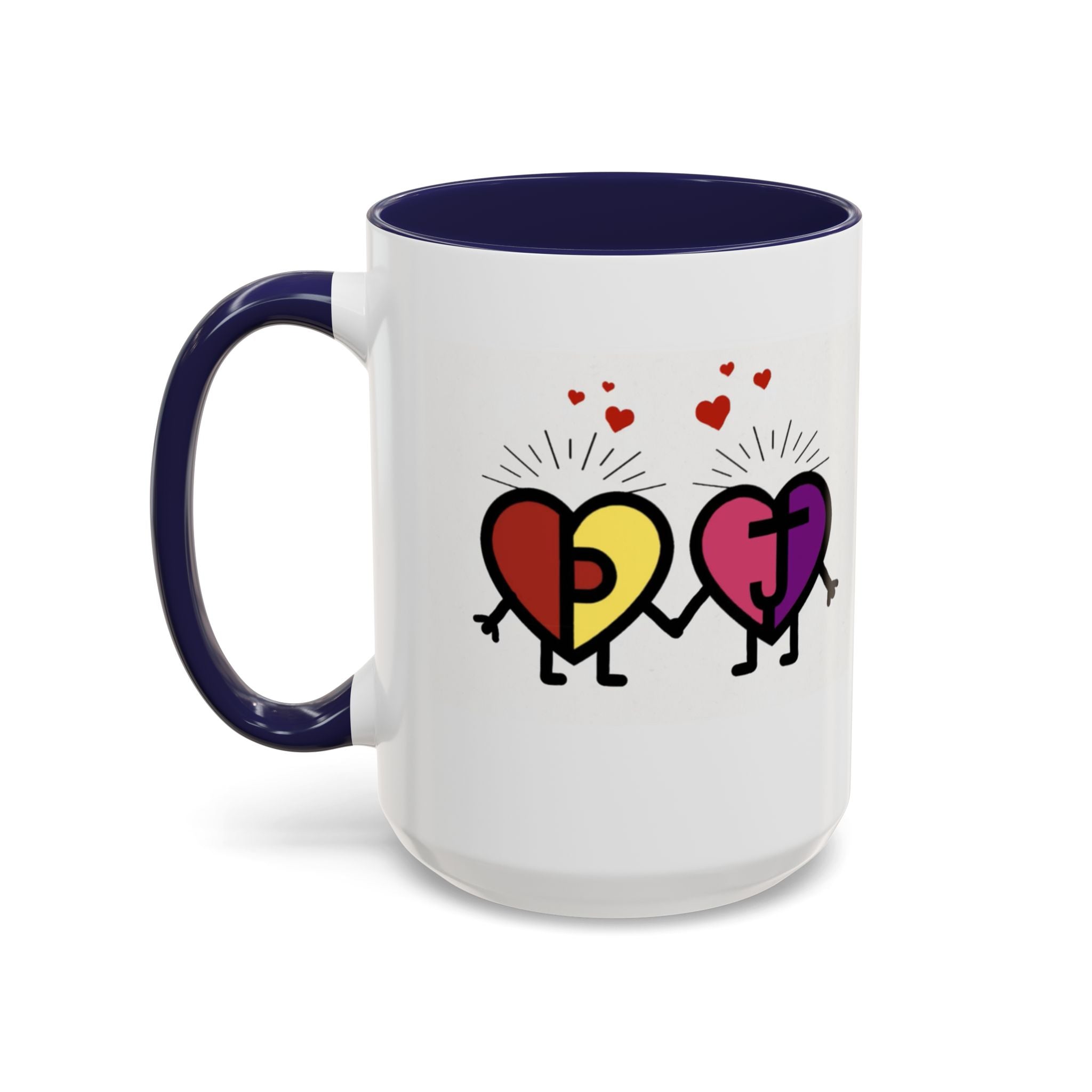 PJ & Joy Passionoy Mascots Accent Coffee Mug (11, 15oz)