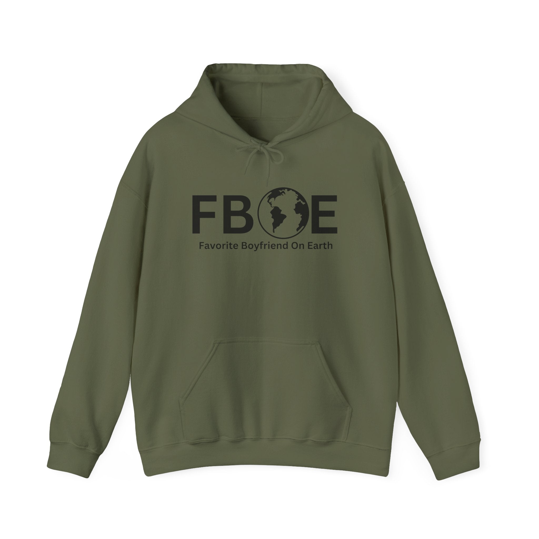 Favorite Boyfriend On Earth (FBOE) Unisex Heavy Blend™ Hooded Sweatshirt – Cozy Cotton-Polyester Hoodie