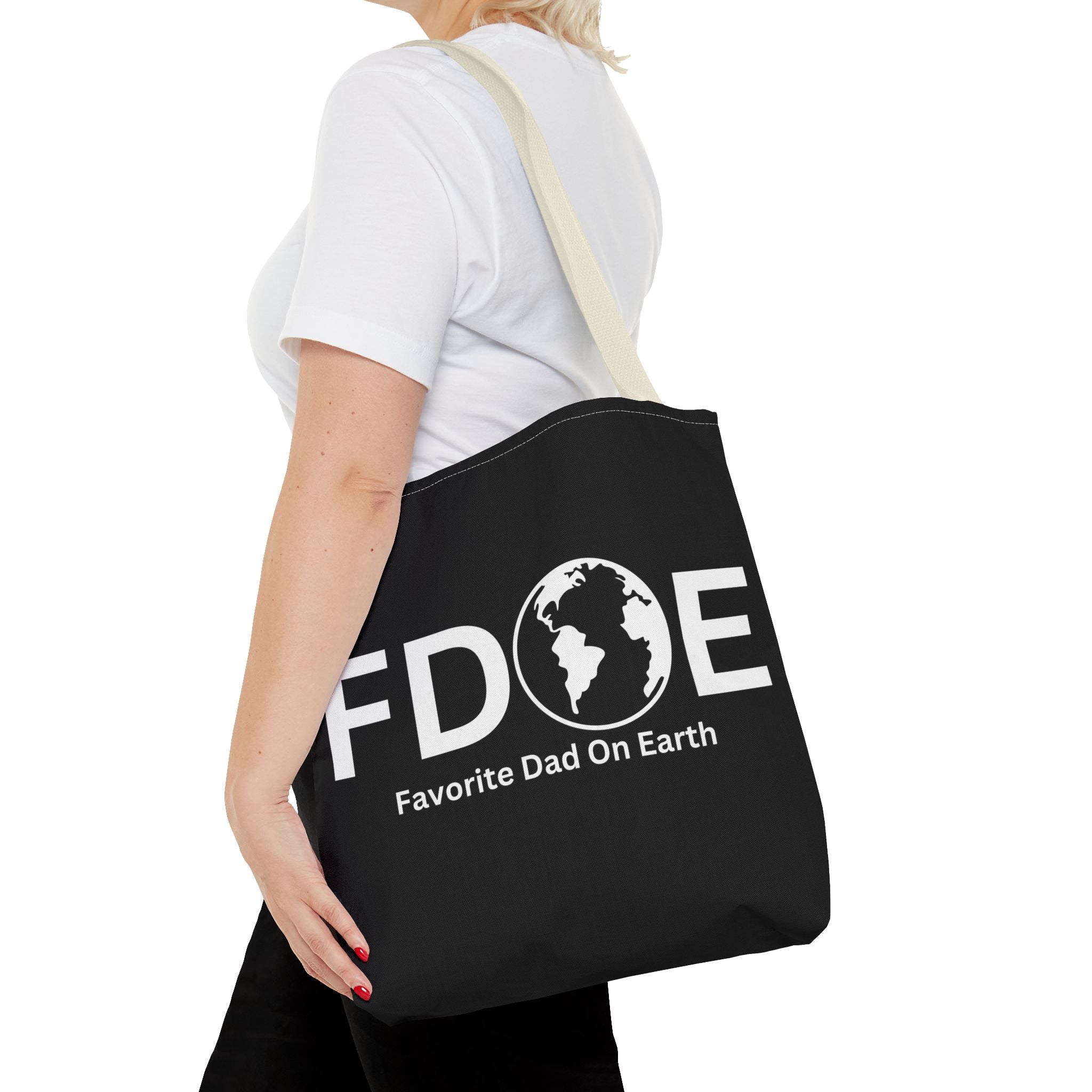 Favorite Dad On Earth (FDOE) Tote Bag- Custom Printed Stylish and Functional Tote