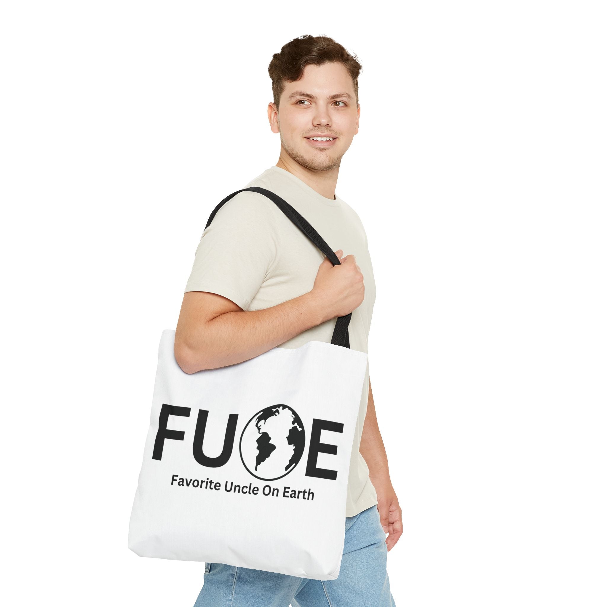 Favorite Uncle On Earth (FUOE) Tote Bag - Custom Printed Stylish and Functional Tote