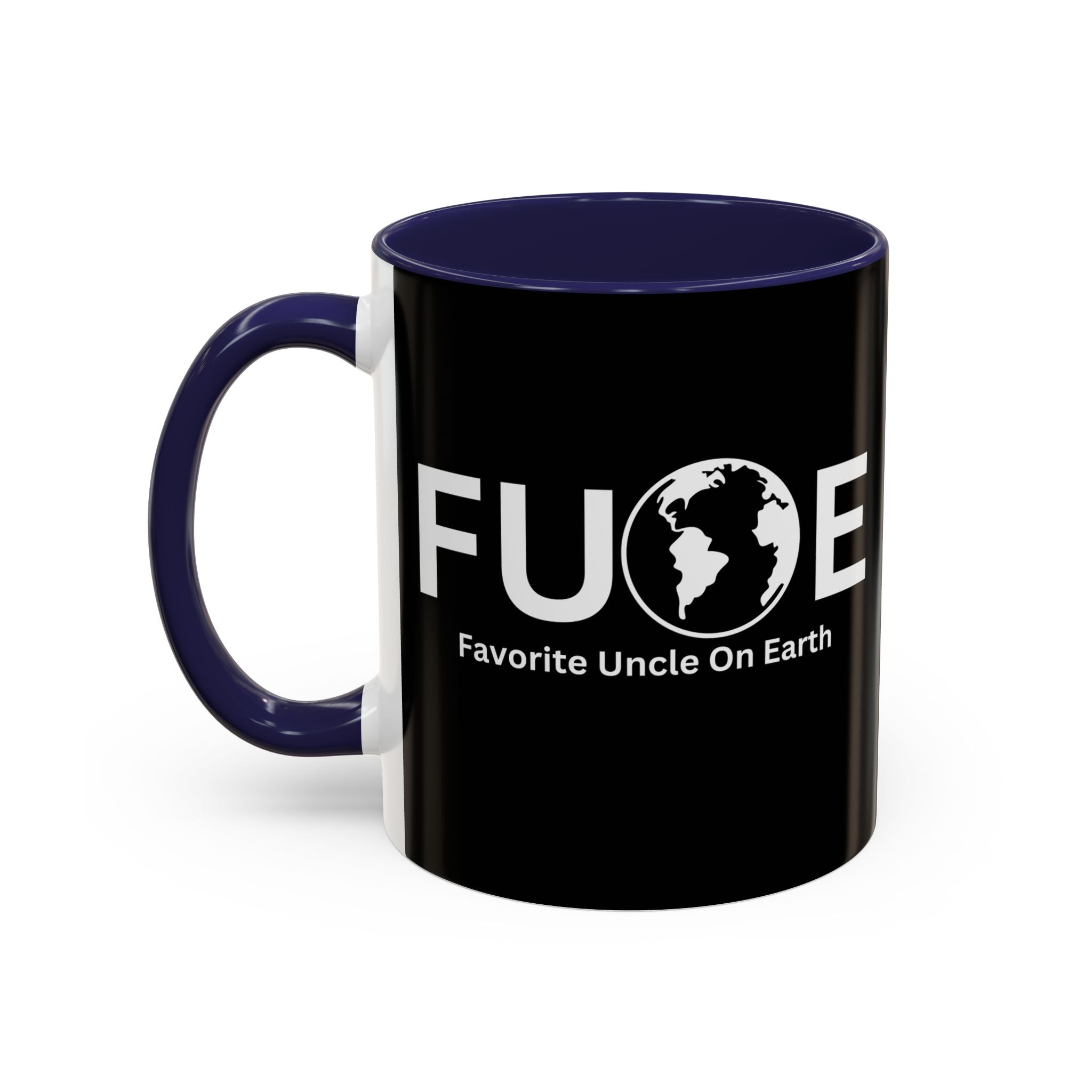 Favorite Uncle On Earth (FUOE) Accent Coffee Mug (11oz, 15oz)