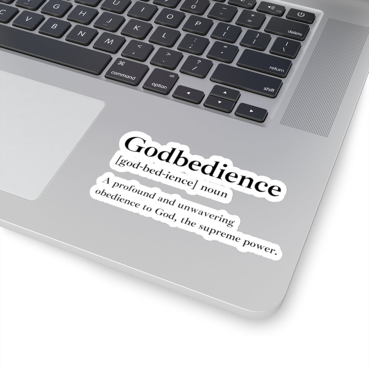 Godbedience Kiss-Cut Stickers - Custom Vinyl Stickers for Creative Decor