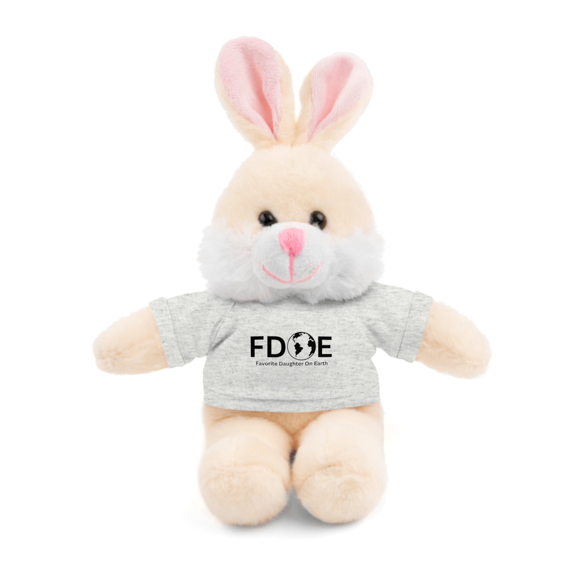 Favorite Daughter on Earth Stuffed Animal – Customizable T-Shirt & Animal
