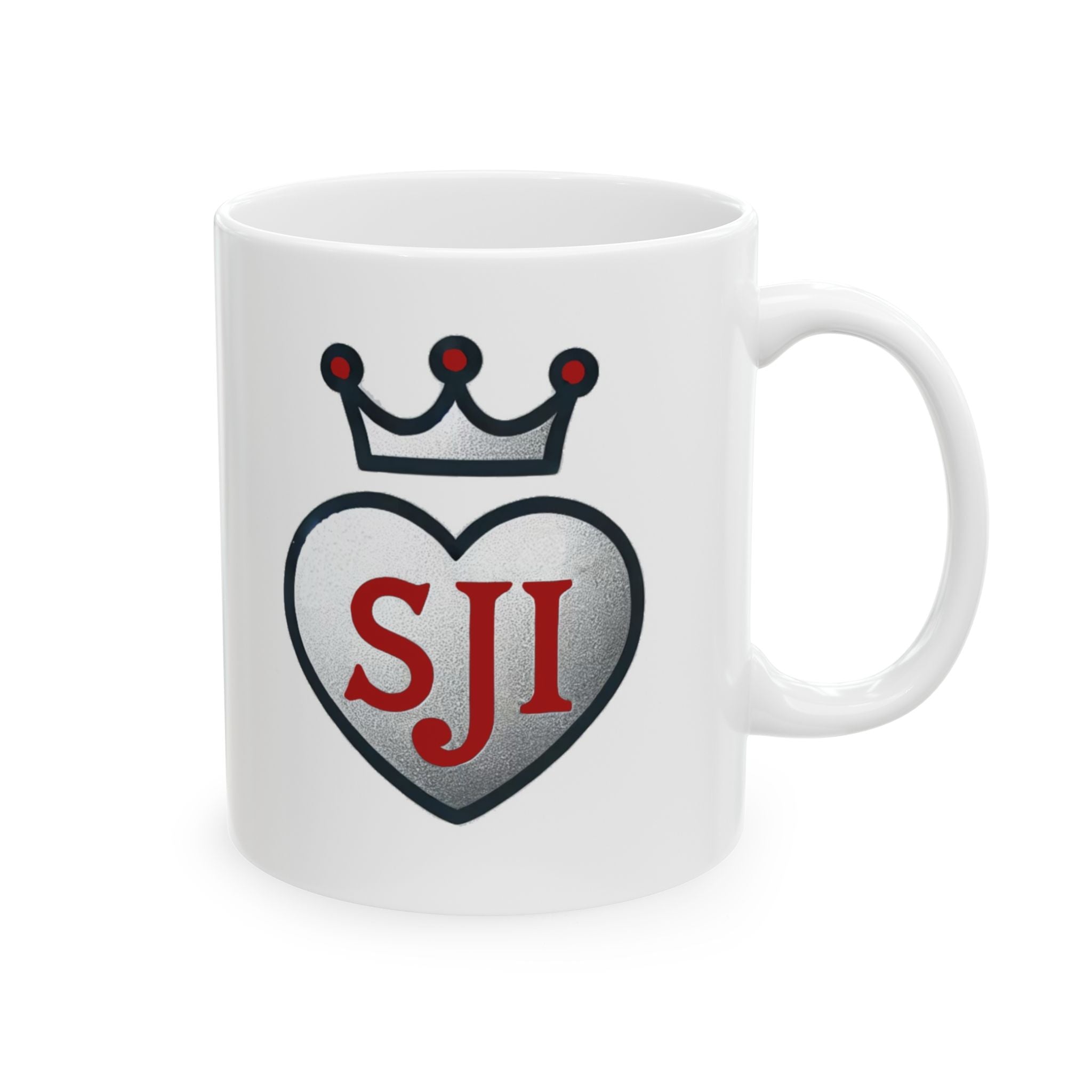Senior Joy Initiative Logo Accent Coffee Mug (11oz, 15oz)
