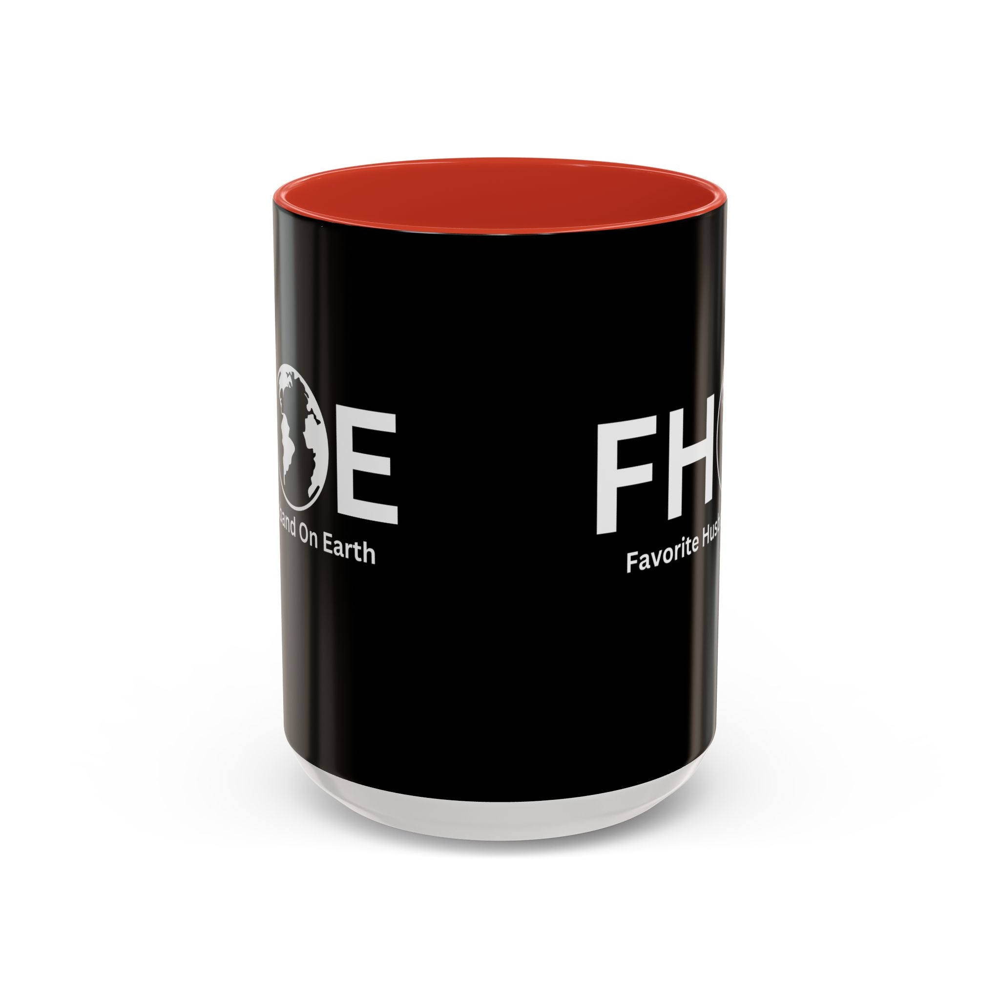 Favorite Husband On Earth (FHOE) Accent Coffee Mug (11oz, 15oz)