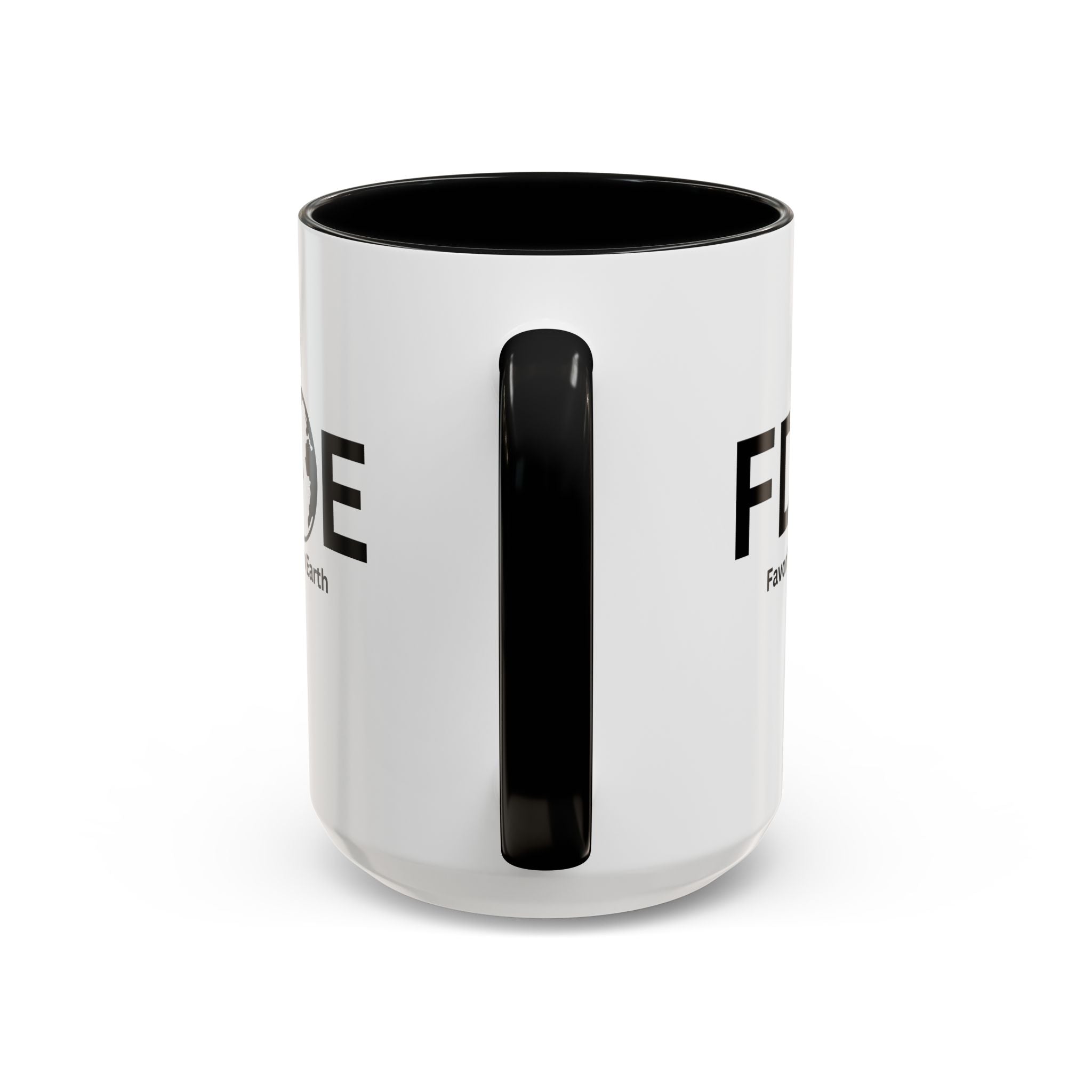 Favorite Dad On Earth (FDOE) Accent Coffee Mug (11oz, 15oz)