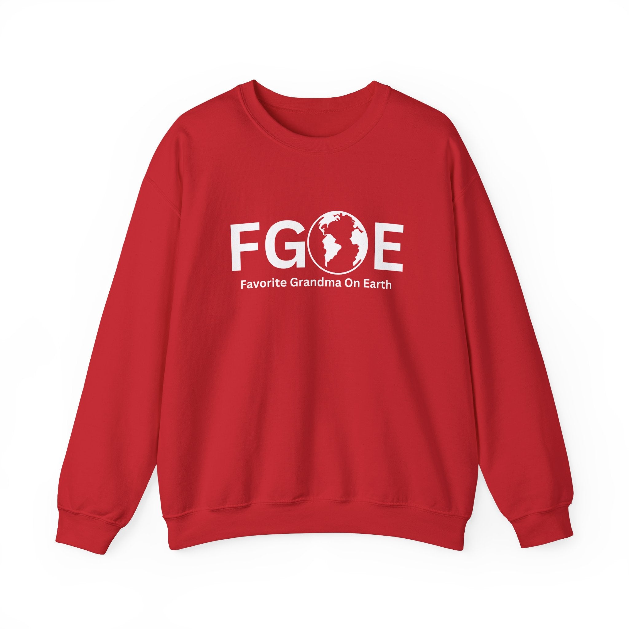 Favorite Grandma On Earth (FGOE) Unisex Heavy Blend Crewneck Sweatshirt - Cozy and Ethical Sweatshirt for All Seasons