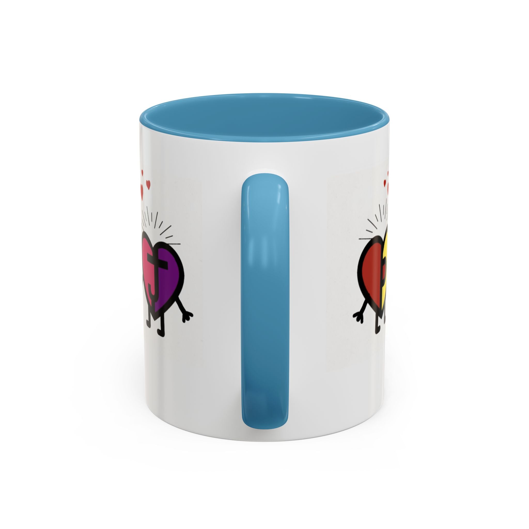 PJ & Joy Passionoy Mascots Accent Coffee Mug (11, 15oz)