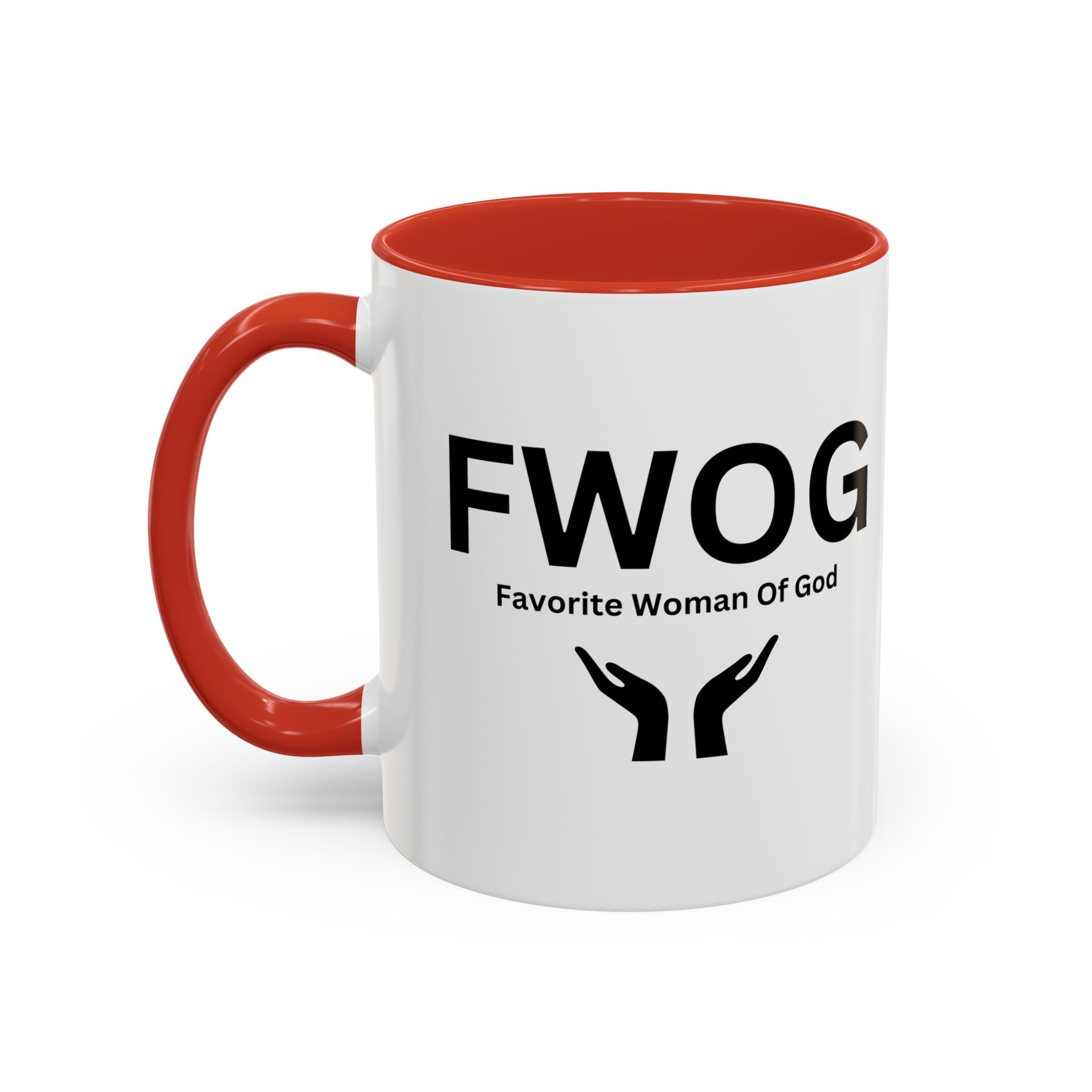 Favorite Woman of God (FWOG) Accent Coffee Mug (11, 15oz)