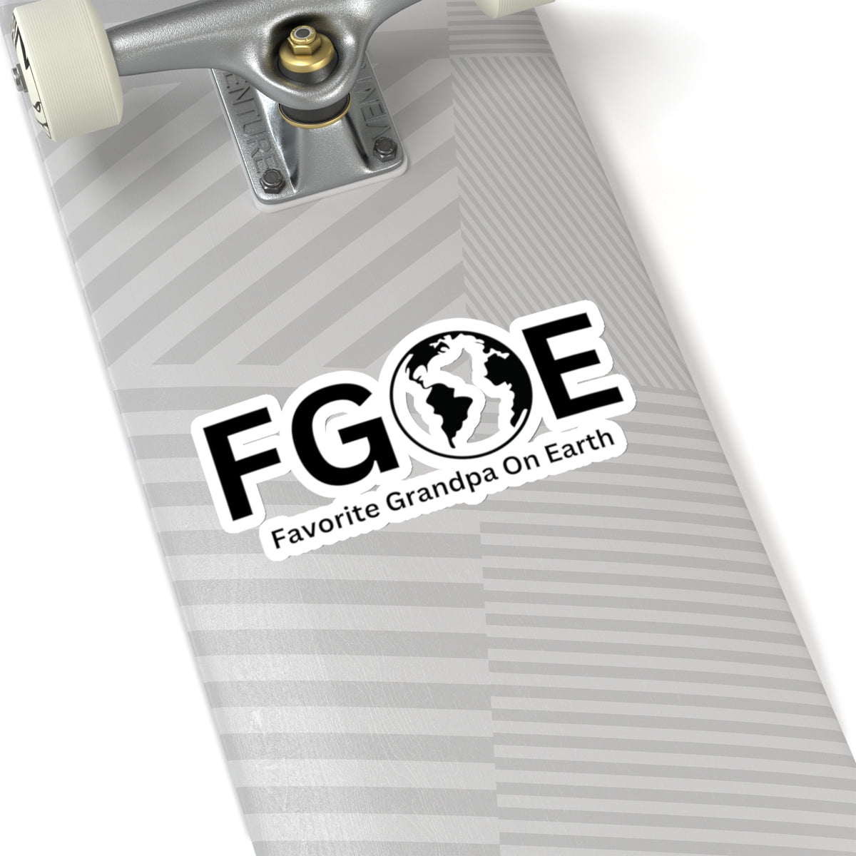 Favorite Grandpa On Earth (FGOE) Kiss-Cut Stickers - Custom Vinyl Stickers for Creative Decor