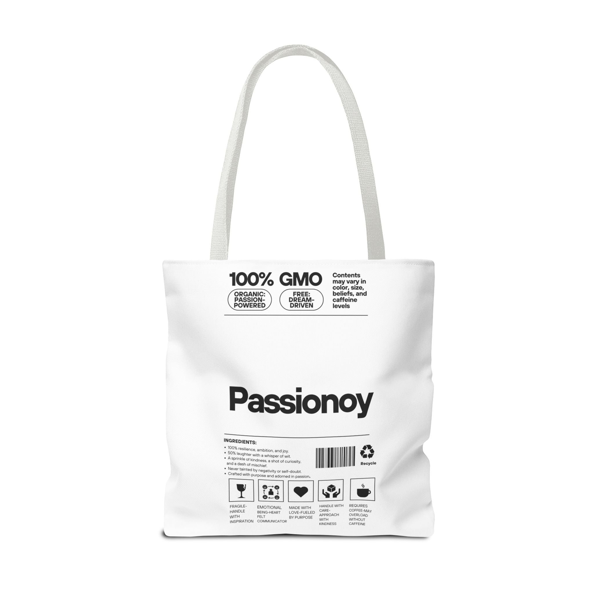 Passionoy Label Tote Bag - Custom Printed Stylish and Functional Tote