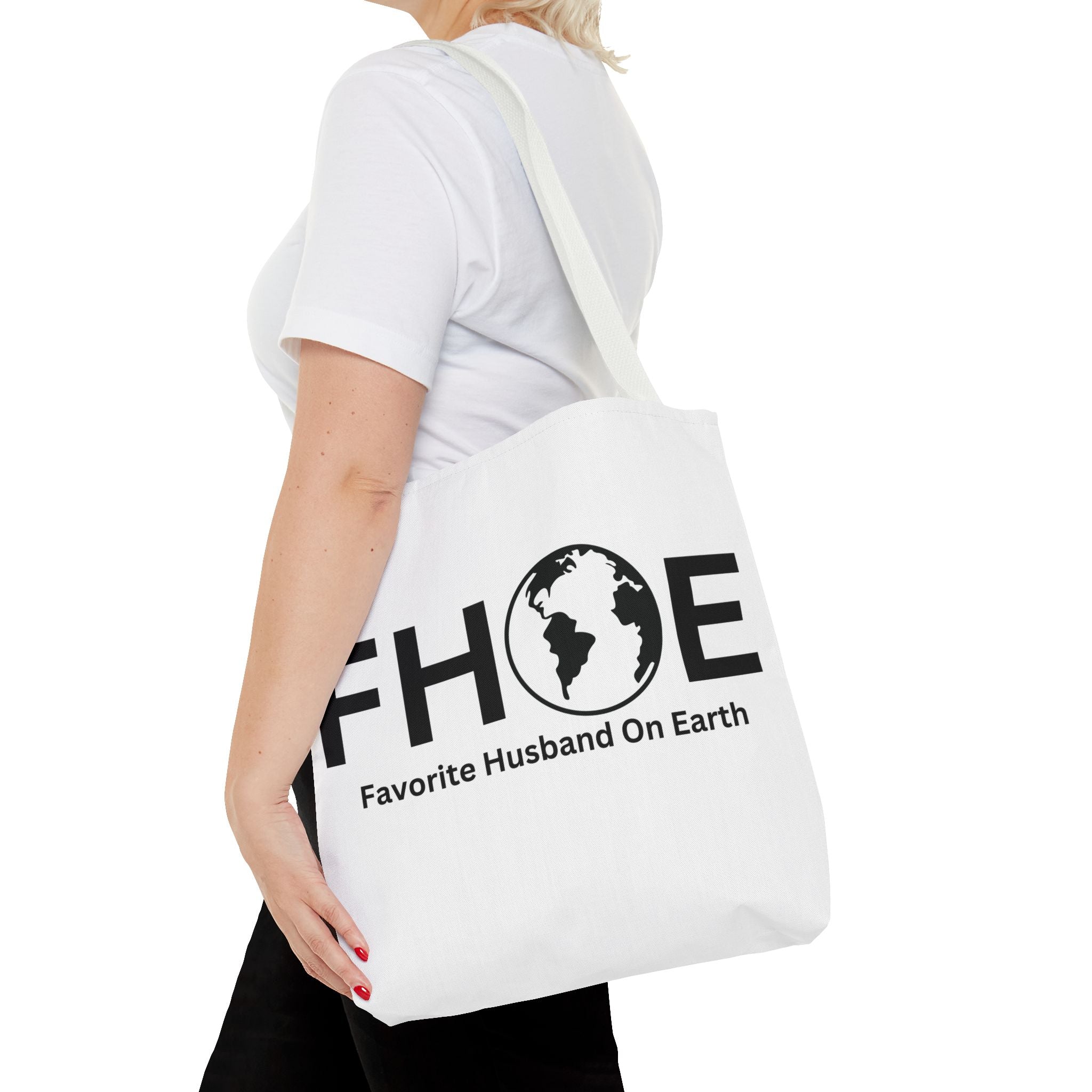 Favorite Husband On Earth (FHOE) Tote Bag - Custom Printed Stylish and Functional Tote