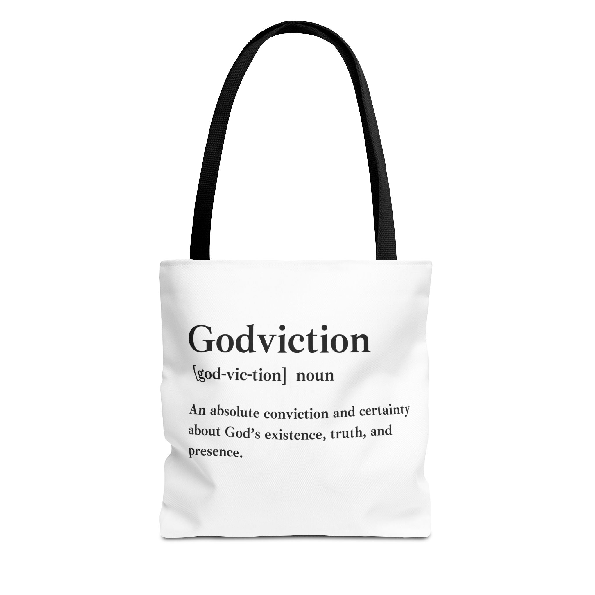Godviction Tote Bag - Custom Printed Stylish and Functional Tote
