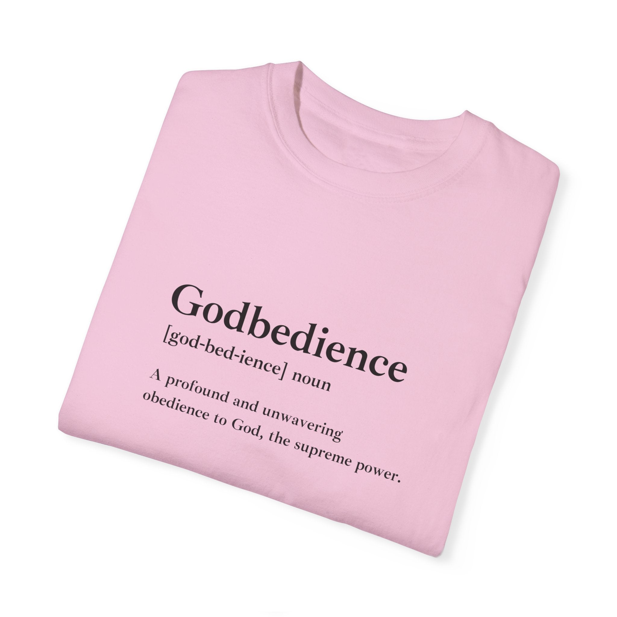 Godbedience Garment-Dyed T-Shirt | Comfort Colors 1717 | Soft-Washed & Customizable