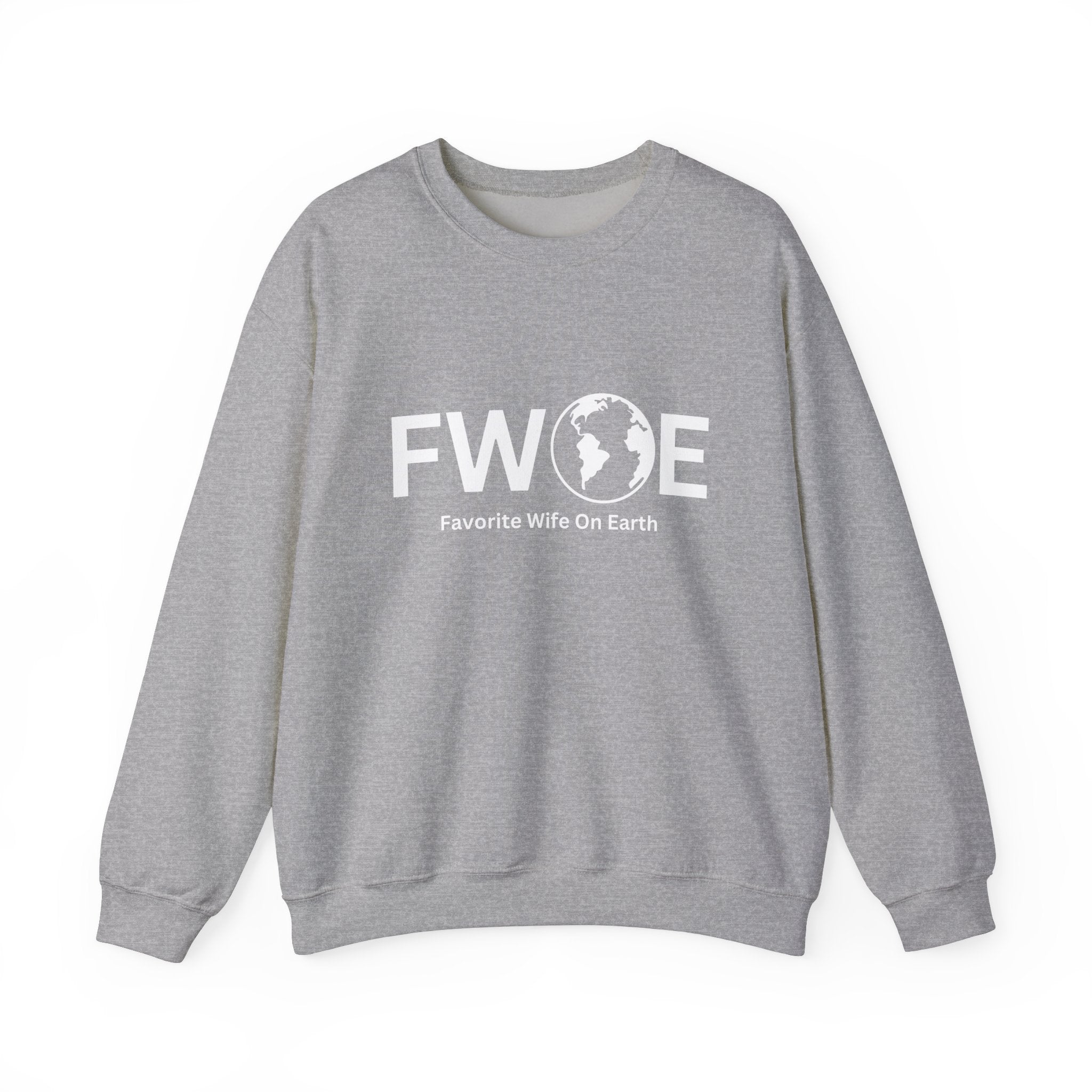 Favorite Wife On Earth (FWOE) Crewneck Sweatshirt - Cozy and Stylish Hoodie for Cold Days