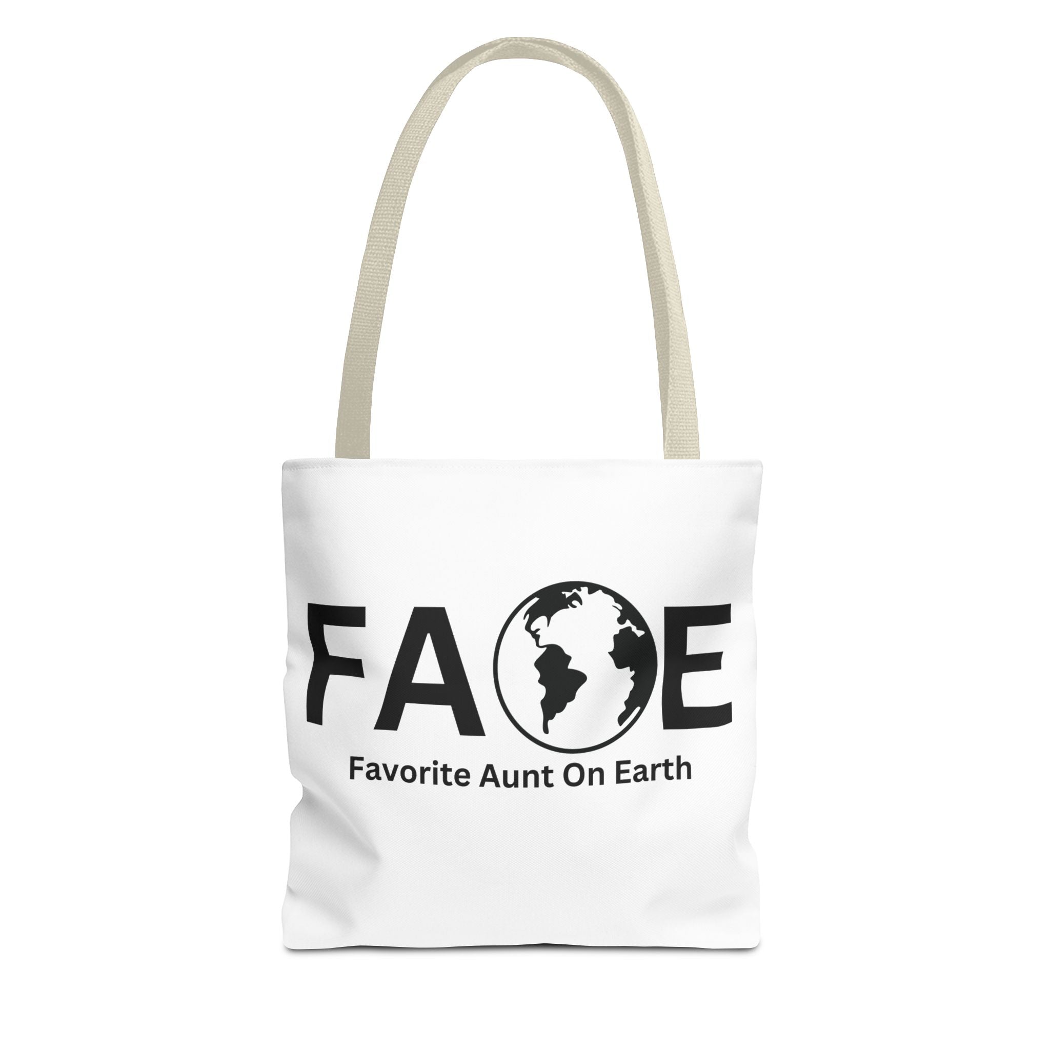 Favorite Aunt On Earth (FAOE) Tote Bag - Custom Printed Stylish and Functional Tote