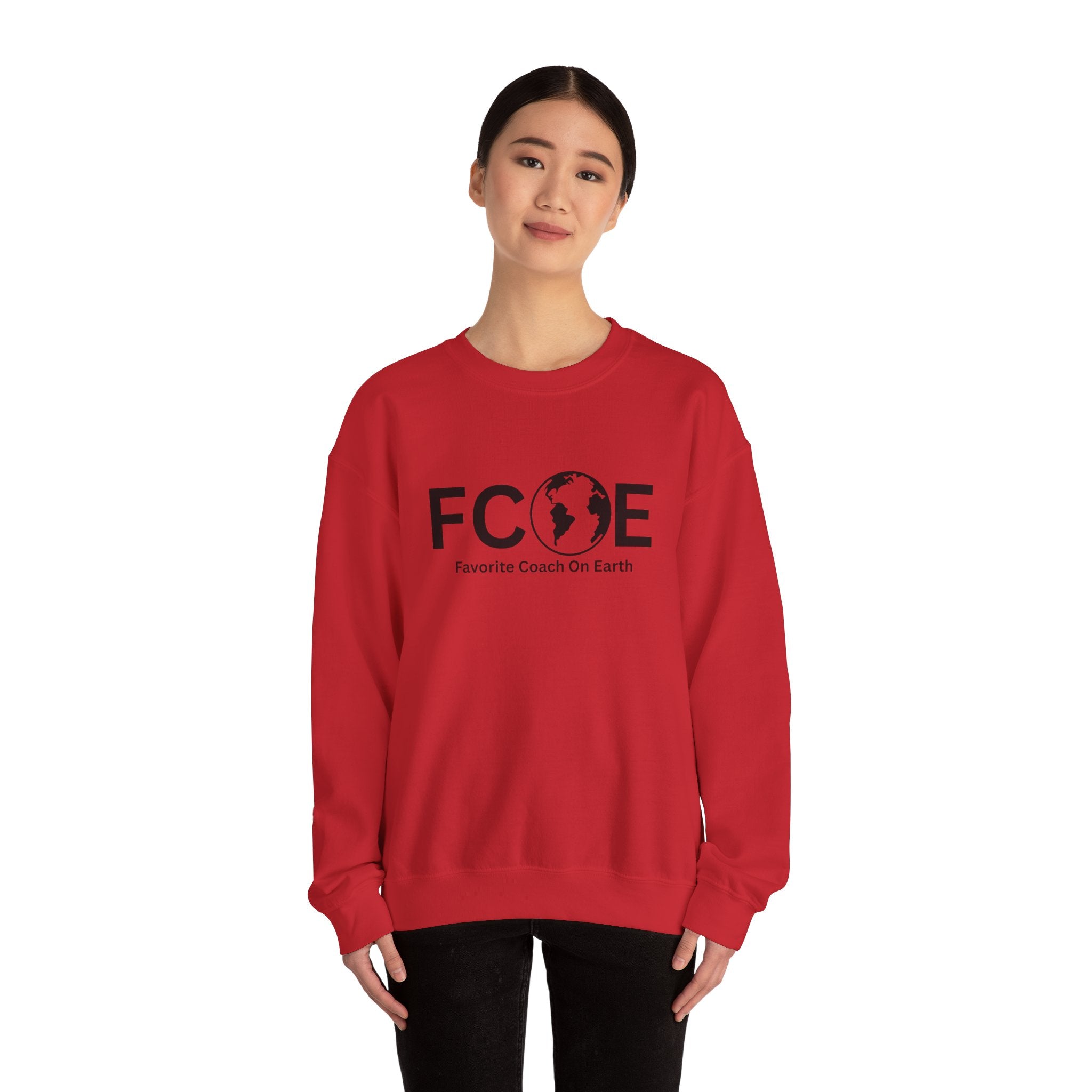 Favorite Coach On Earth (FCOE) Unisex Heavy Blend™ Crewneck Sweatshirt