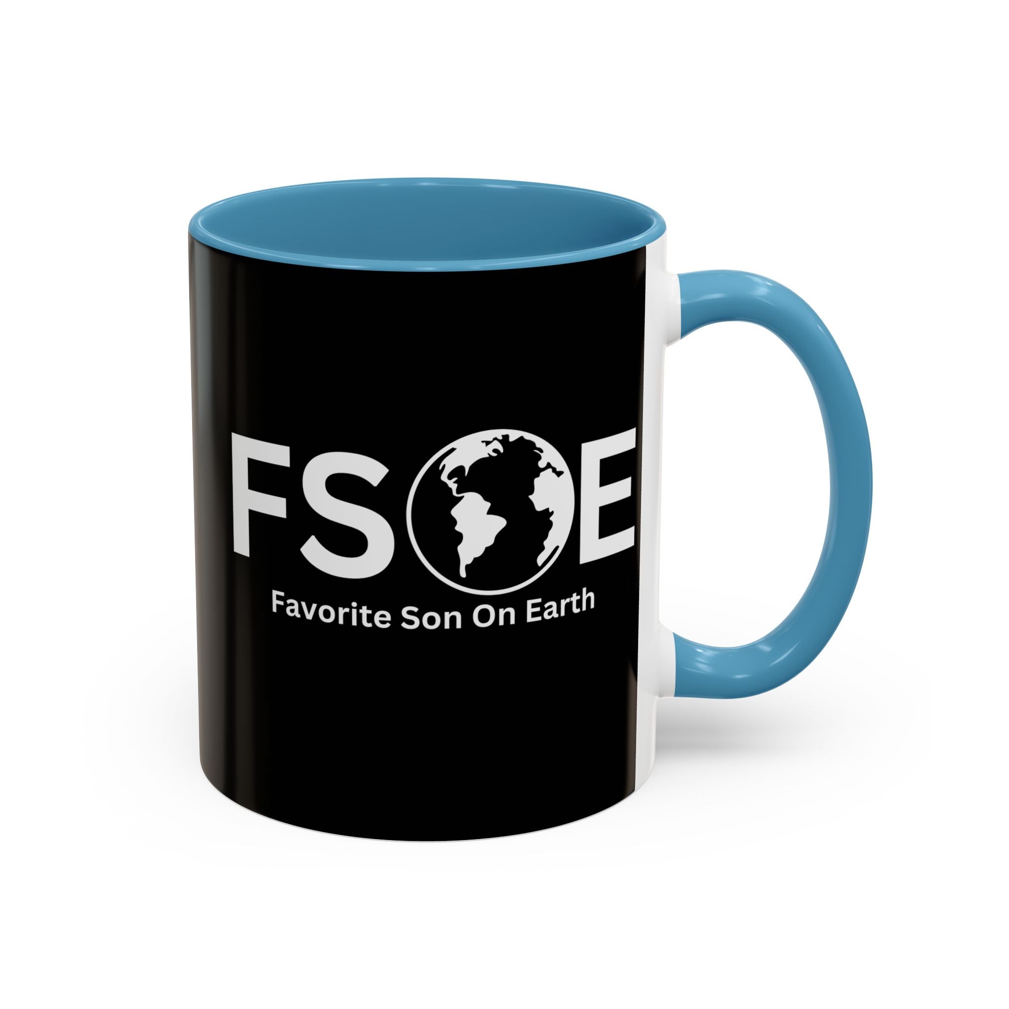 Favorite Son On Earth (FSOE) Accent Coffee Mug (11oz, 15oz)