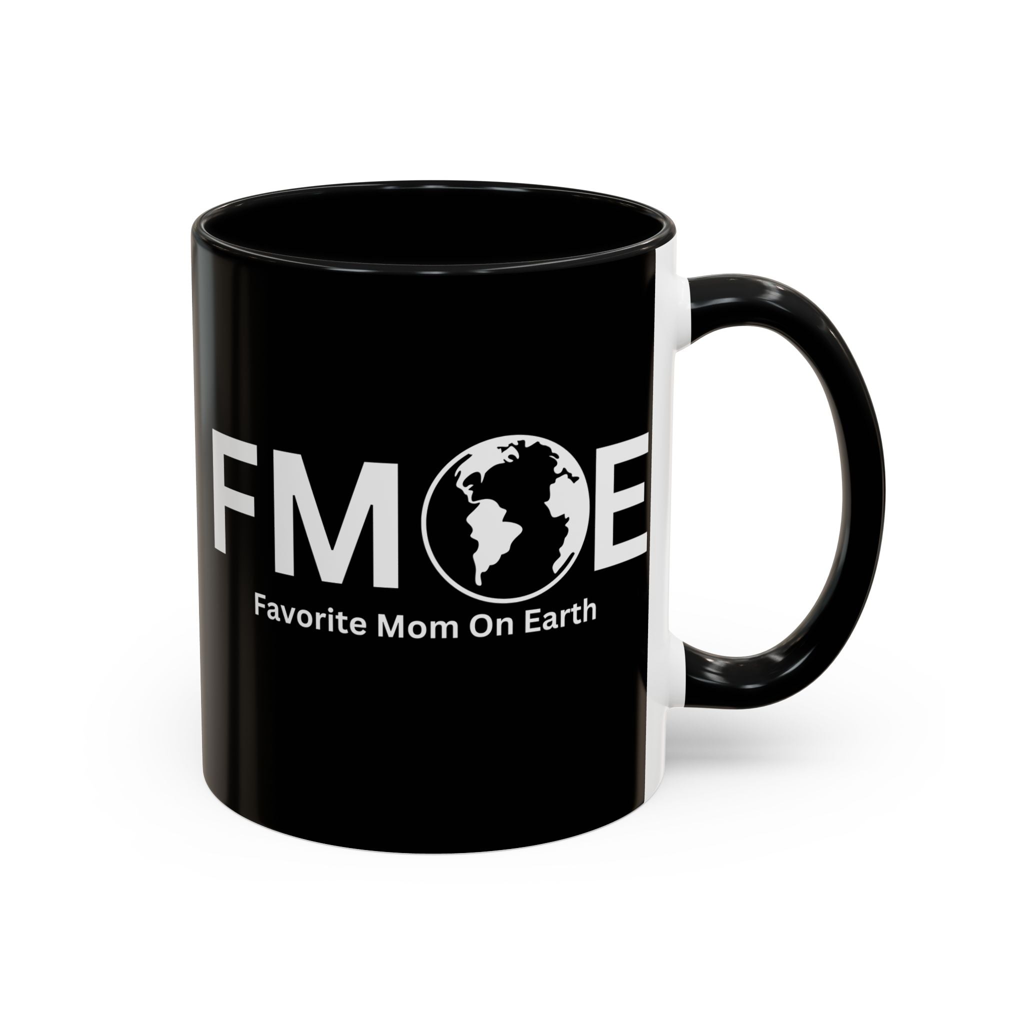 Favorite Mom On Earth (FMOE) Accent Coffee Mug (11oz, 15oz)