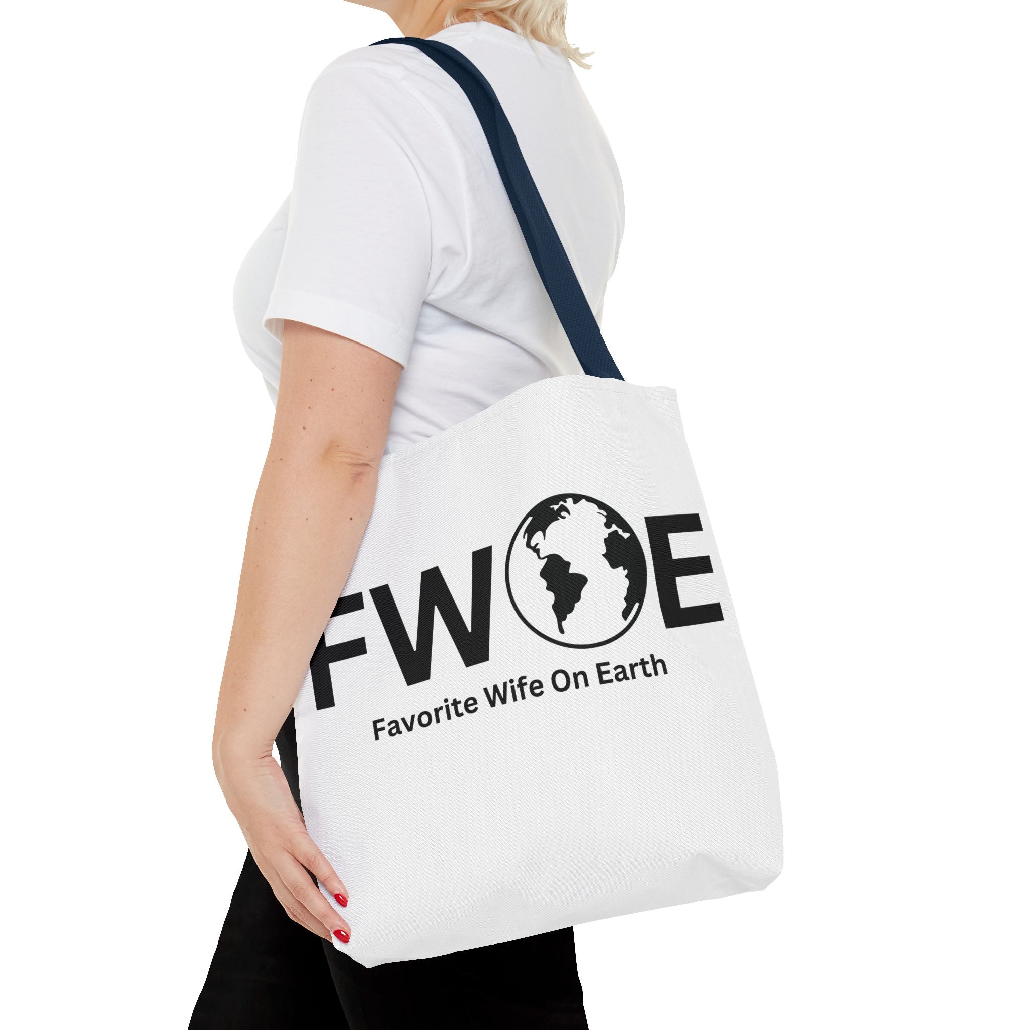 Favorite Wife On Earth (FWOE) Tote Bag - Custom Printed Stylish and Functional Tote