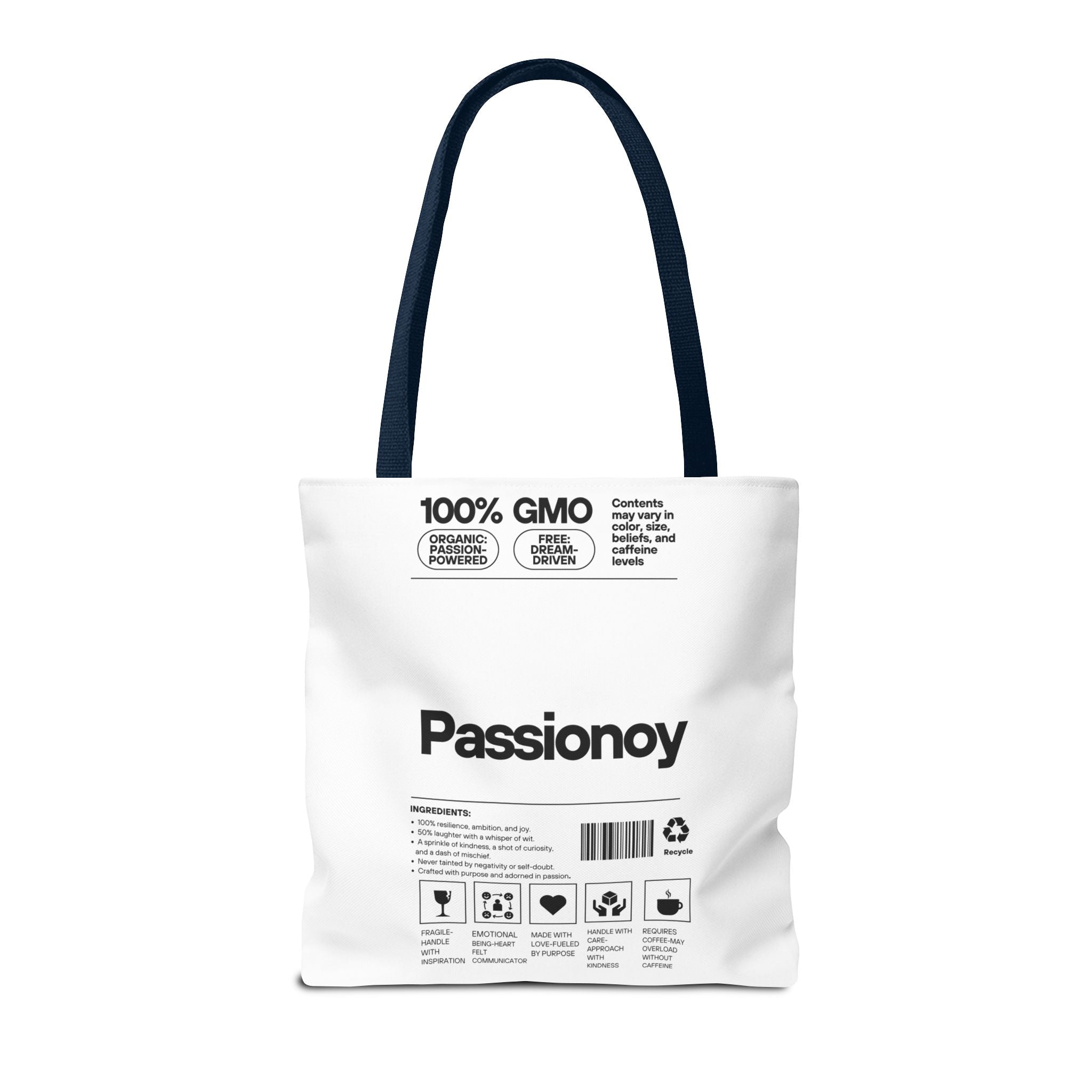 Passionoy Label Tote Bag - Custom Printed Stylish and Functional Tote