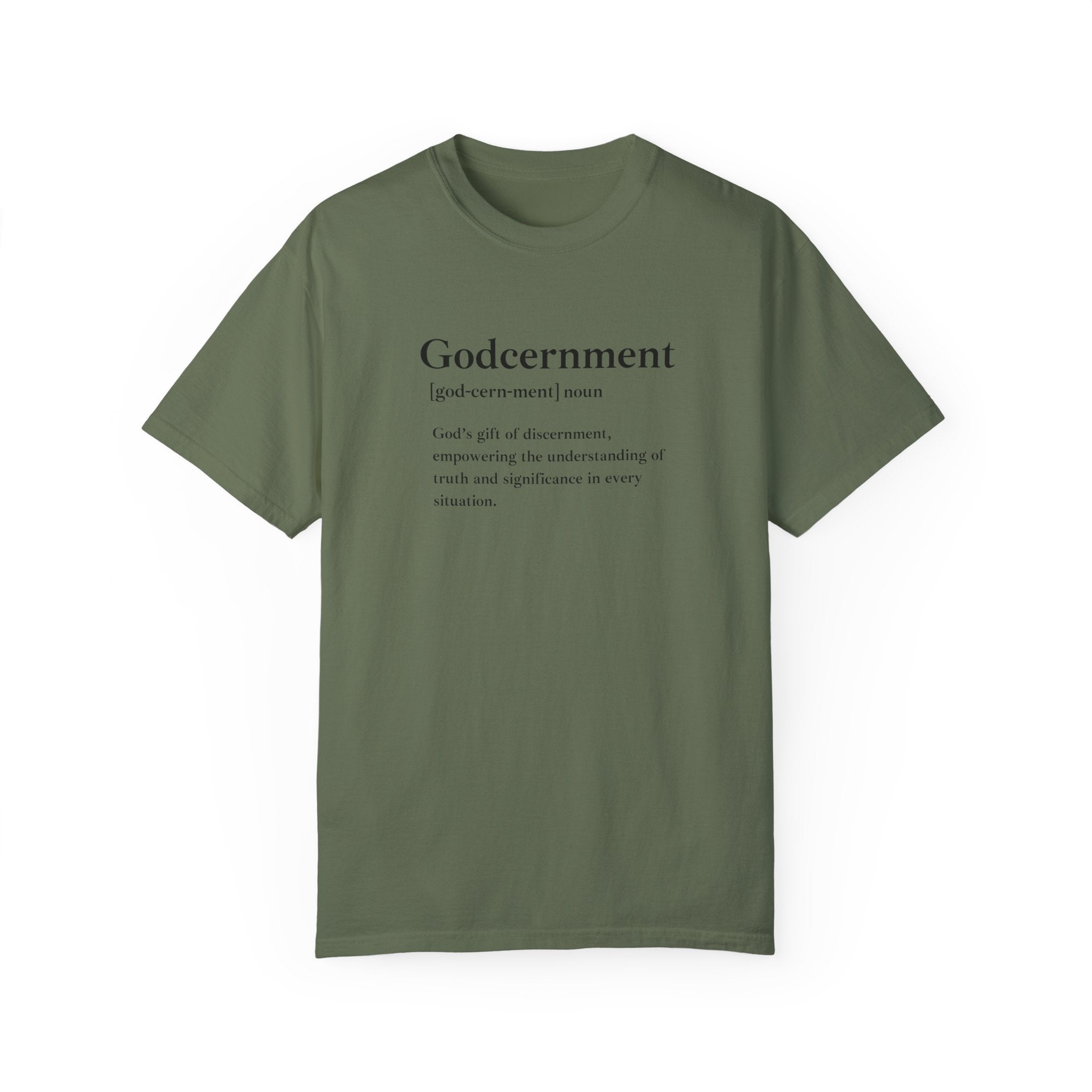 Godcernment T-Shirt – Comfort Colors 1717 Garment-Dyed Tee
