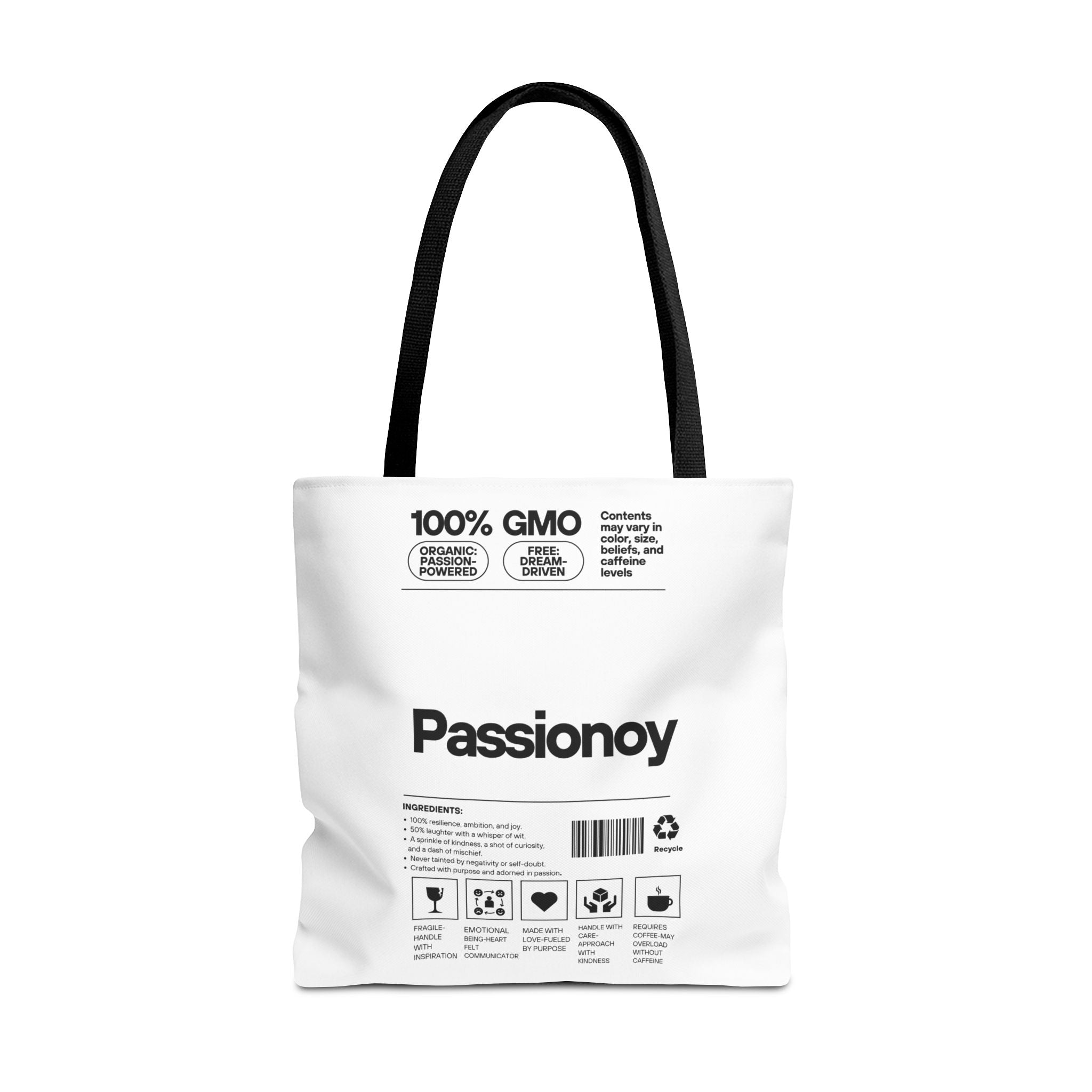 Passionoy Label Tote Bag - Custom Printed Stylish and Functional Tote