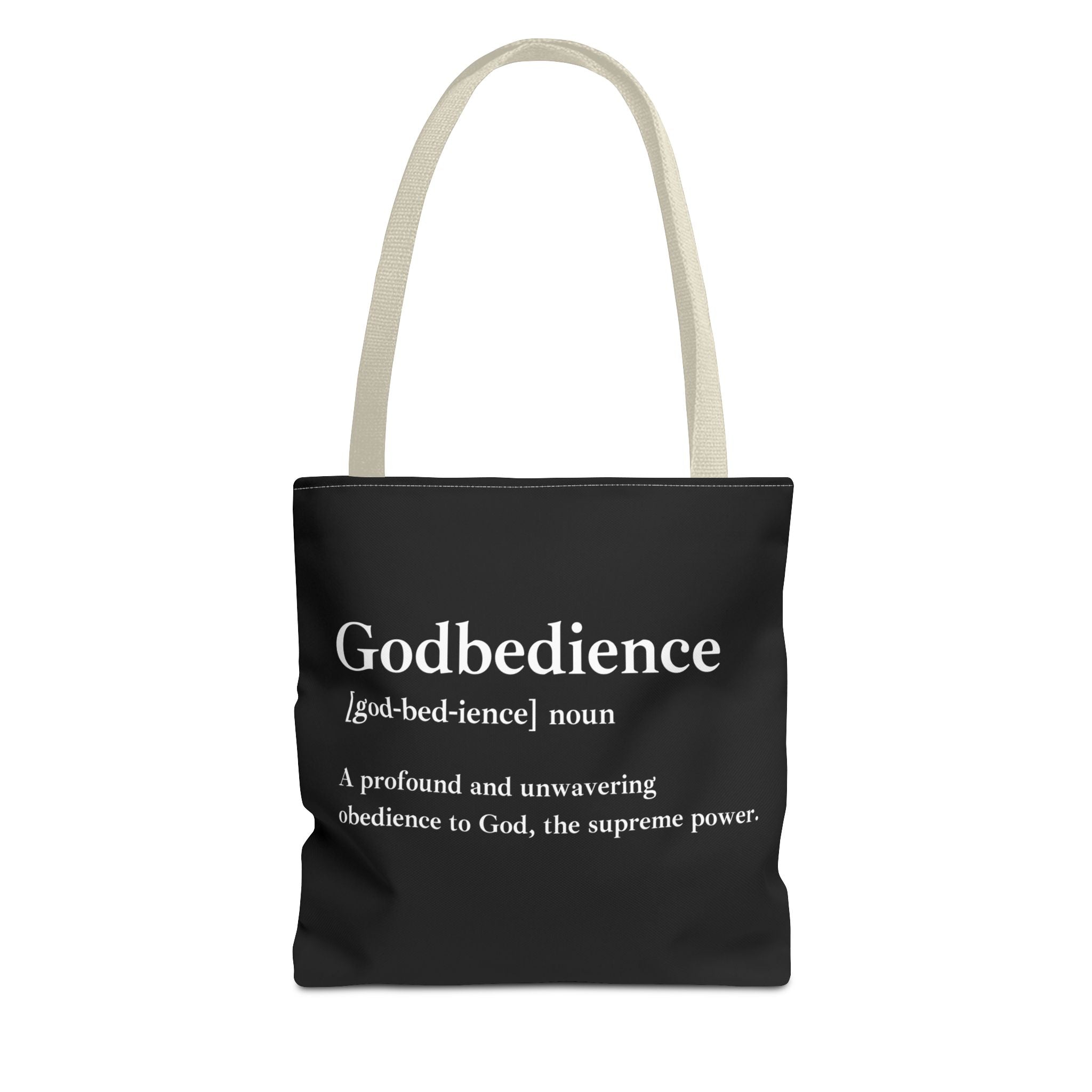 Godbedience Tote Bag - Custom Printed Stylish and Functional Tote