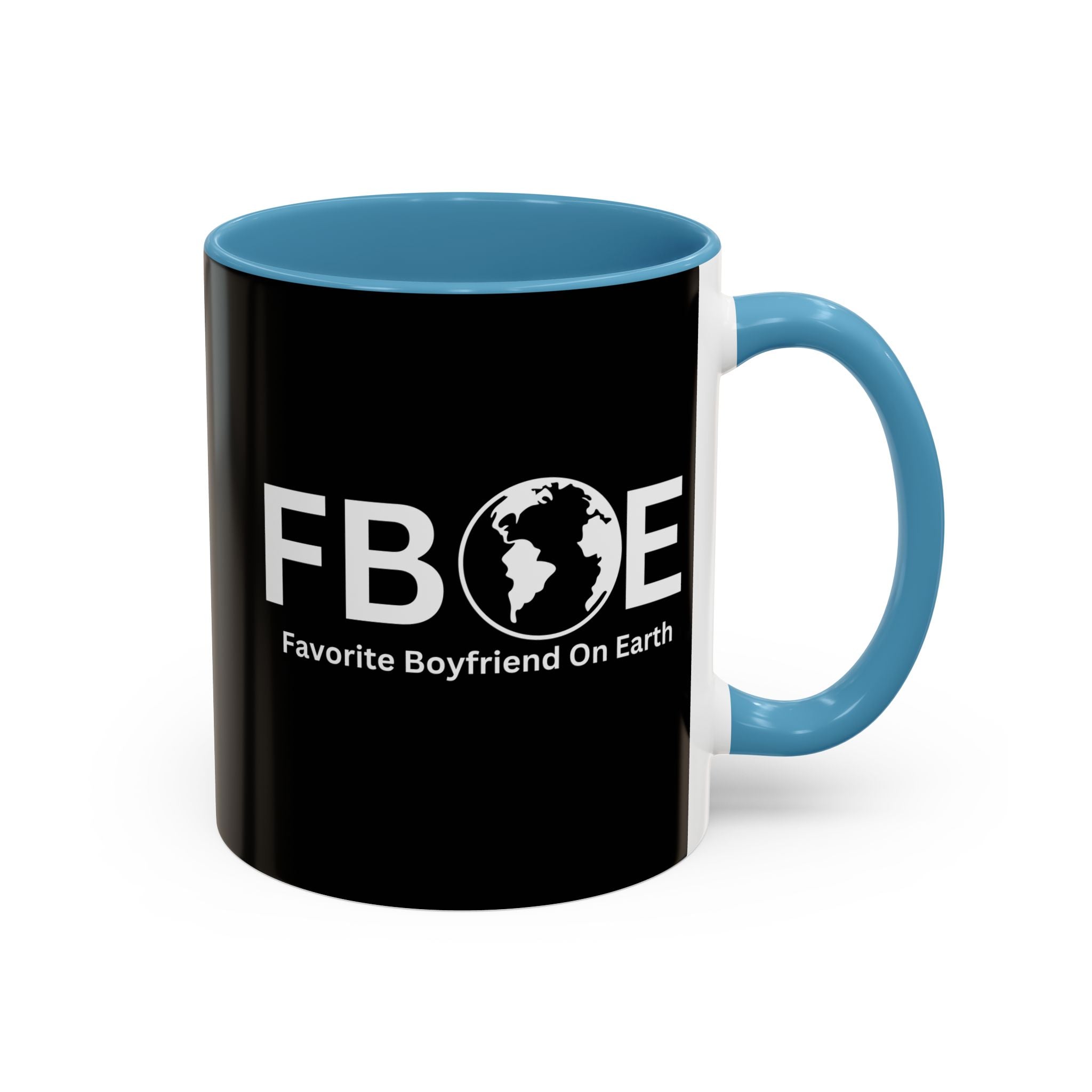 Favorite Boyfriend On Earth (FBOE) Accent Coffee Mug (11oz, 15oz)