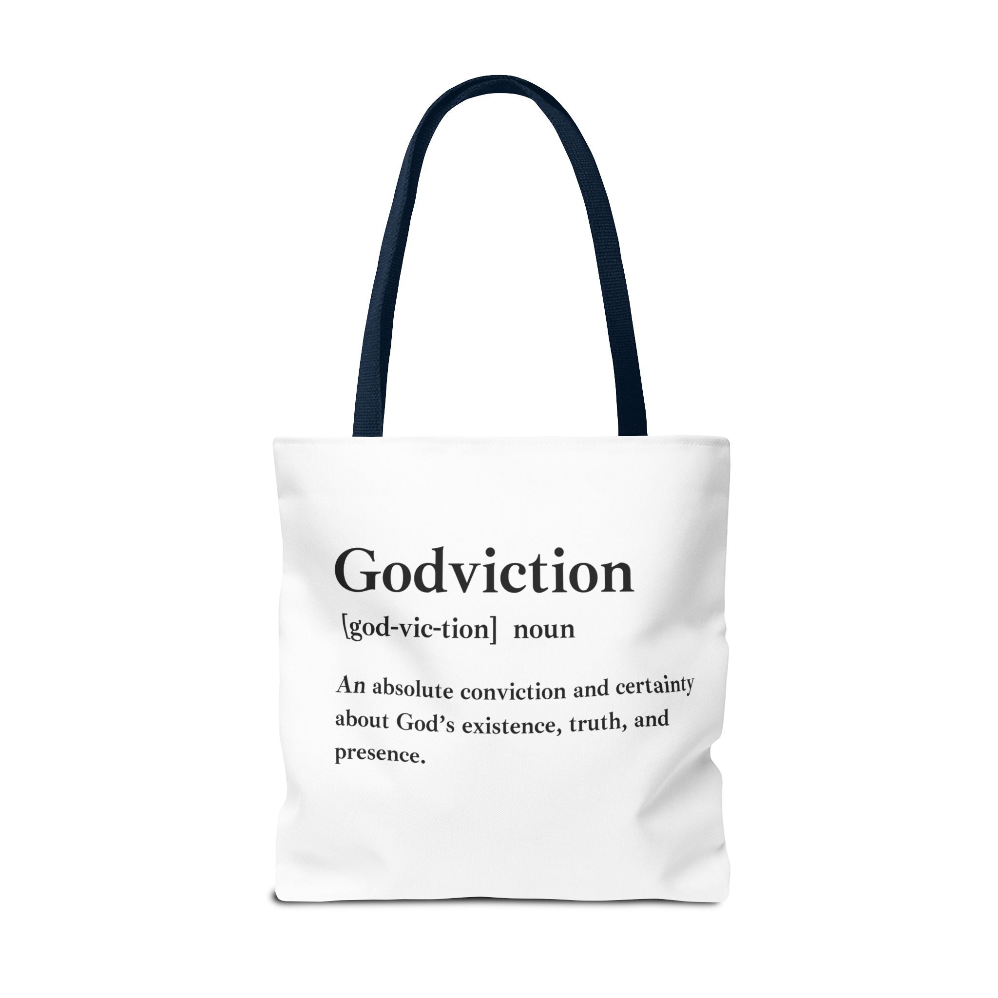 Godviction Tote Bag - Custom Printed Stylish and Functional Tote