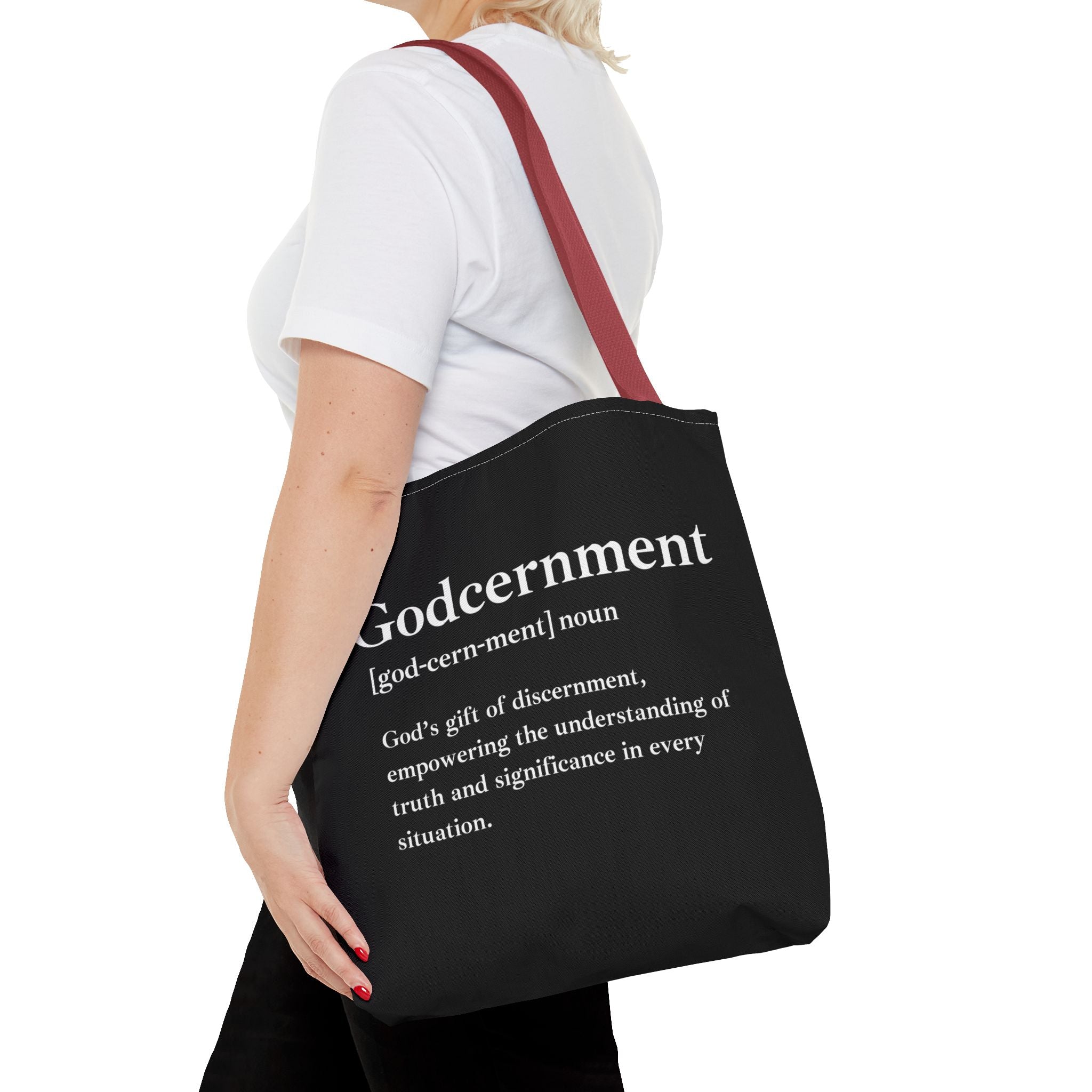 Godcernment Tote Bag - Custom Printed Stylish and Functional Tote