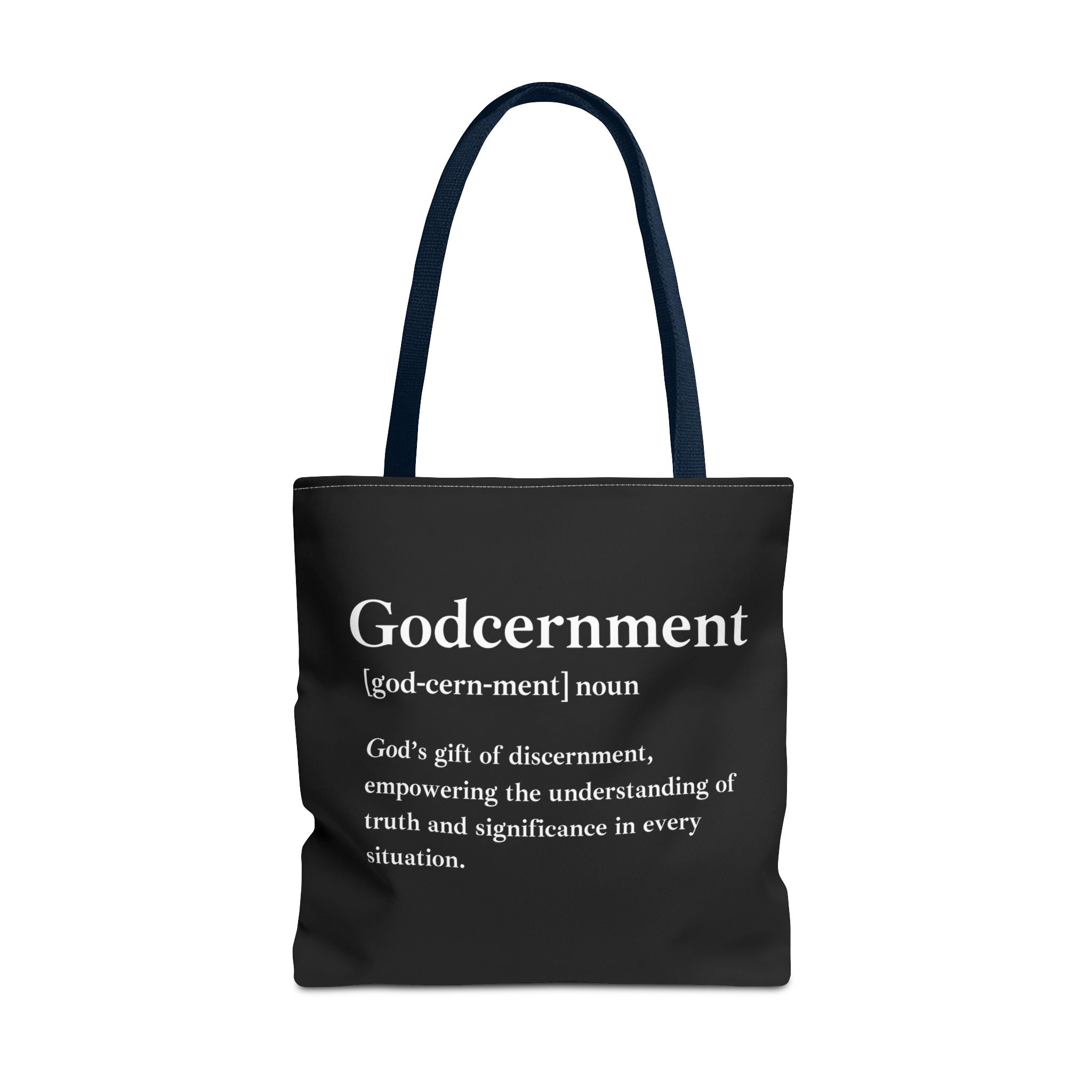 Godcernment Tote Bag - Custom Printed Stylish and Functional Tote