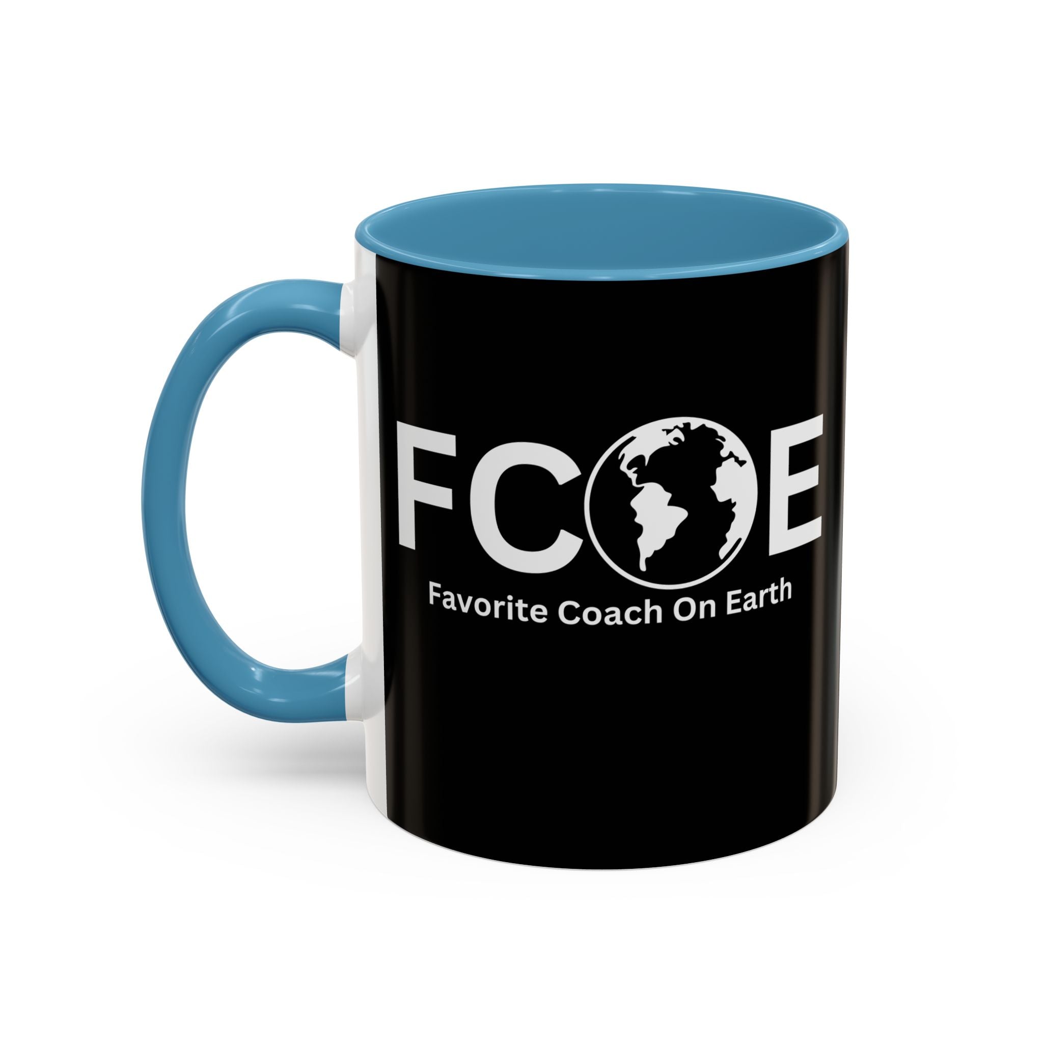 Favorite Coach On Earth (FCOE) Accent Coffee Mug (11oz, 15oz)