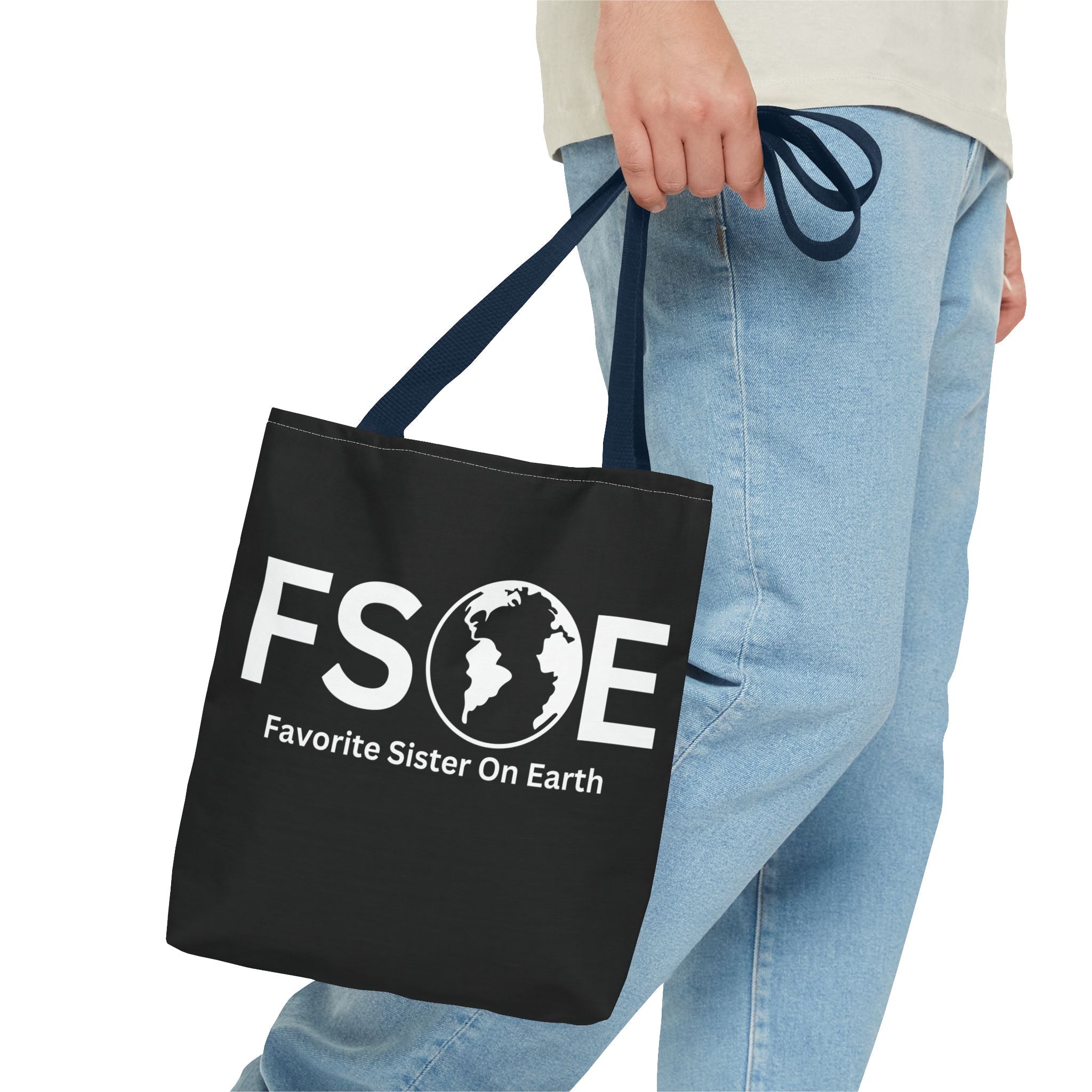 Favorite Sister On Earth (FSOE) Tote Bag - Custom Printed Stylish and Functional Tote