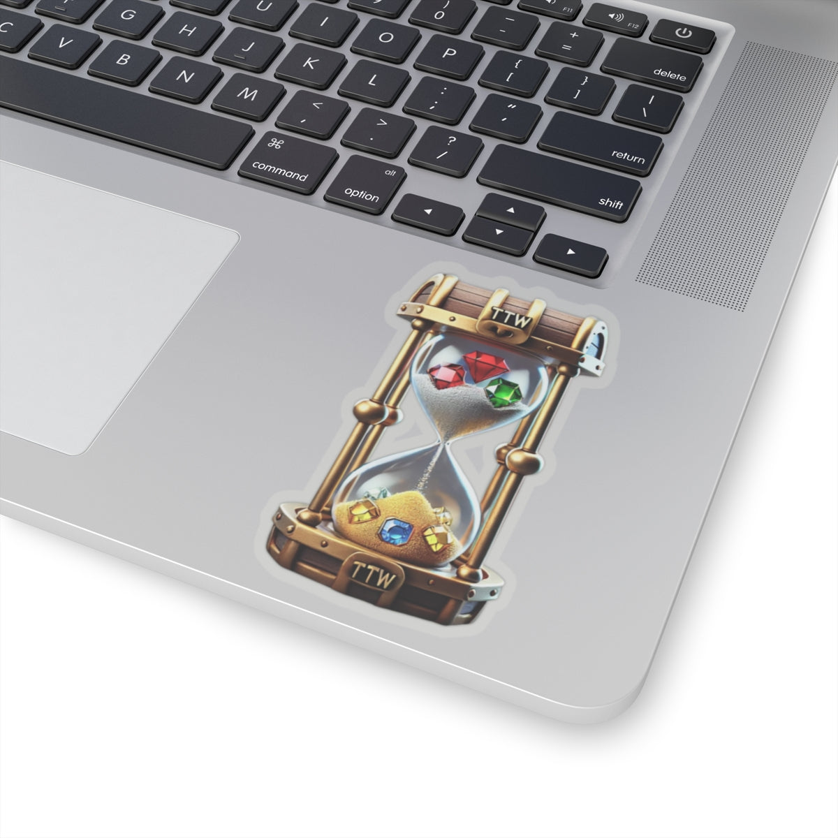 Treasure The Wait Logo Kiss-Cut Stickers - Custom Vinyl Stickers for Creative Decor