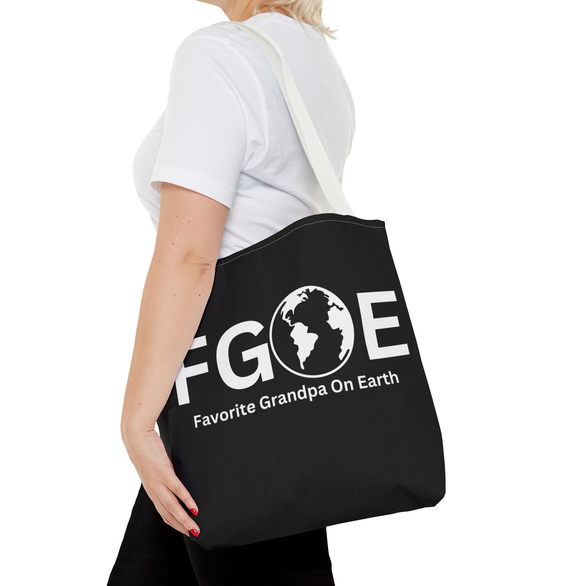 Favorite Grandpa On Earth (FGOE) Tote Bag - Custom Printed Stylish and Functional Tote