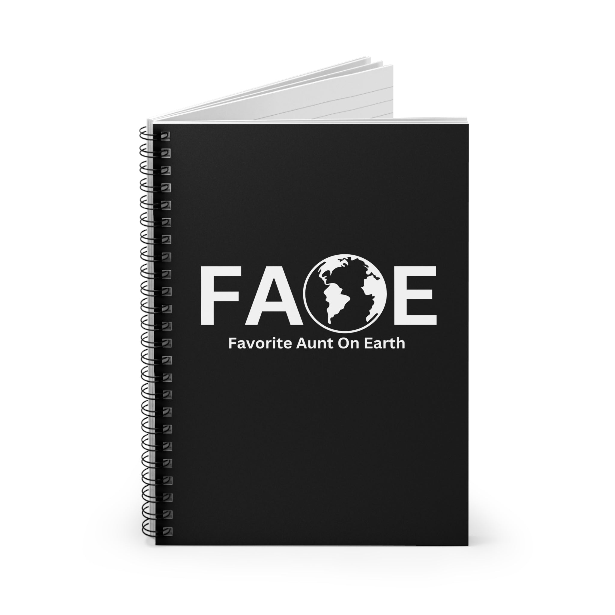Favorite Aunt On Earth (FAOE) Spiral Notebook - 118 Page Ruled Line Notebook for Everyday Use