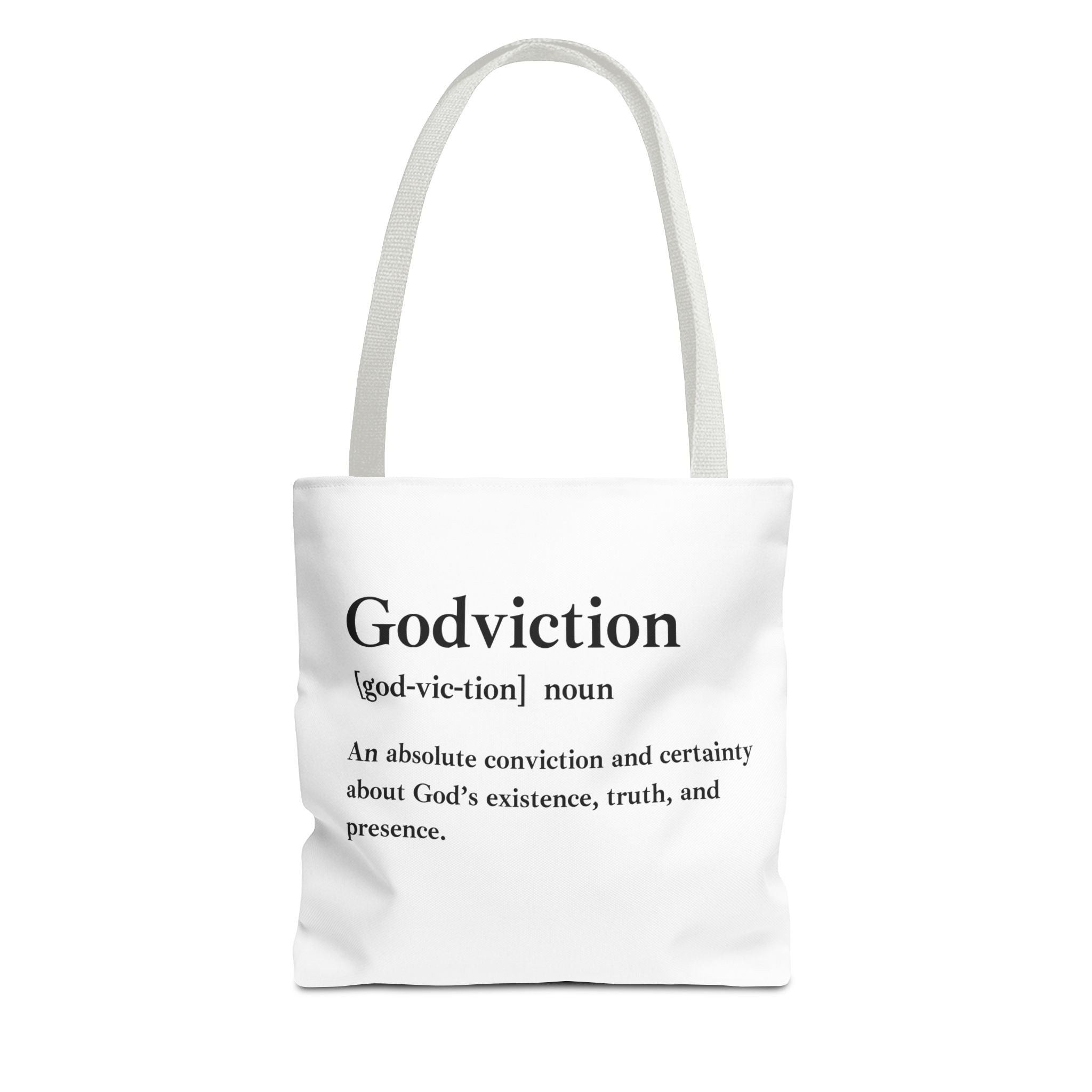 Godviction Tote Bag - Custom Printed Stylish and Functional Tote