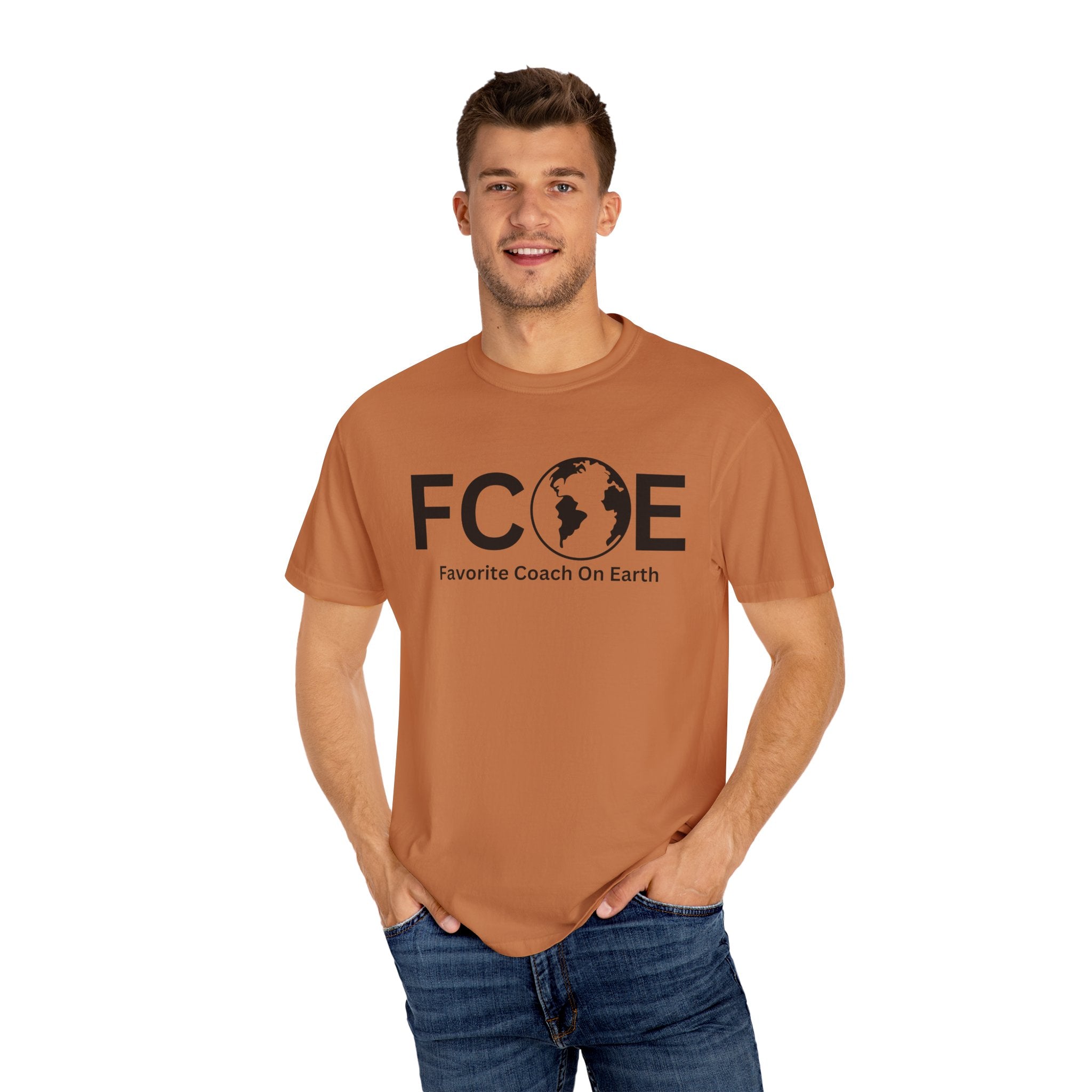 Favorite Coach On Earth (FCOE) - Comfort Colors 1717 Garment-Dyed T-Shirt