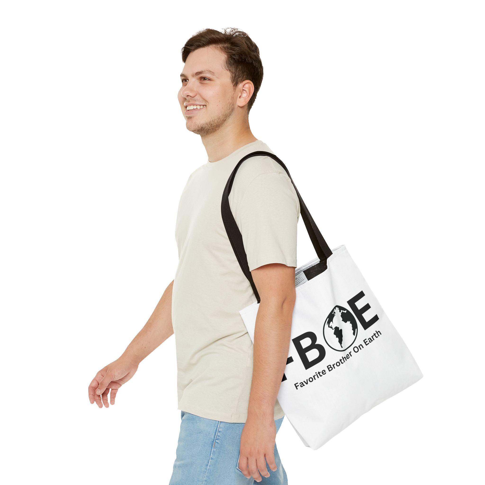 Favorite Brother On Earth (FBOE) Tote Bag - Custom Printed Stylish and Functional Tote