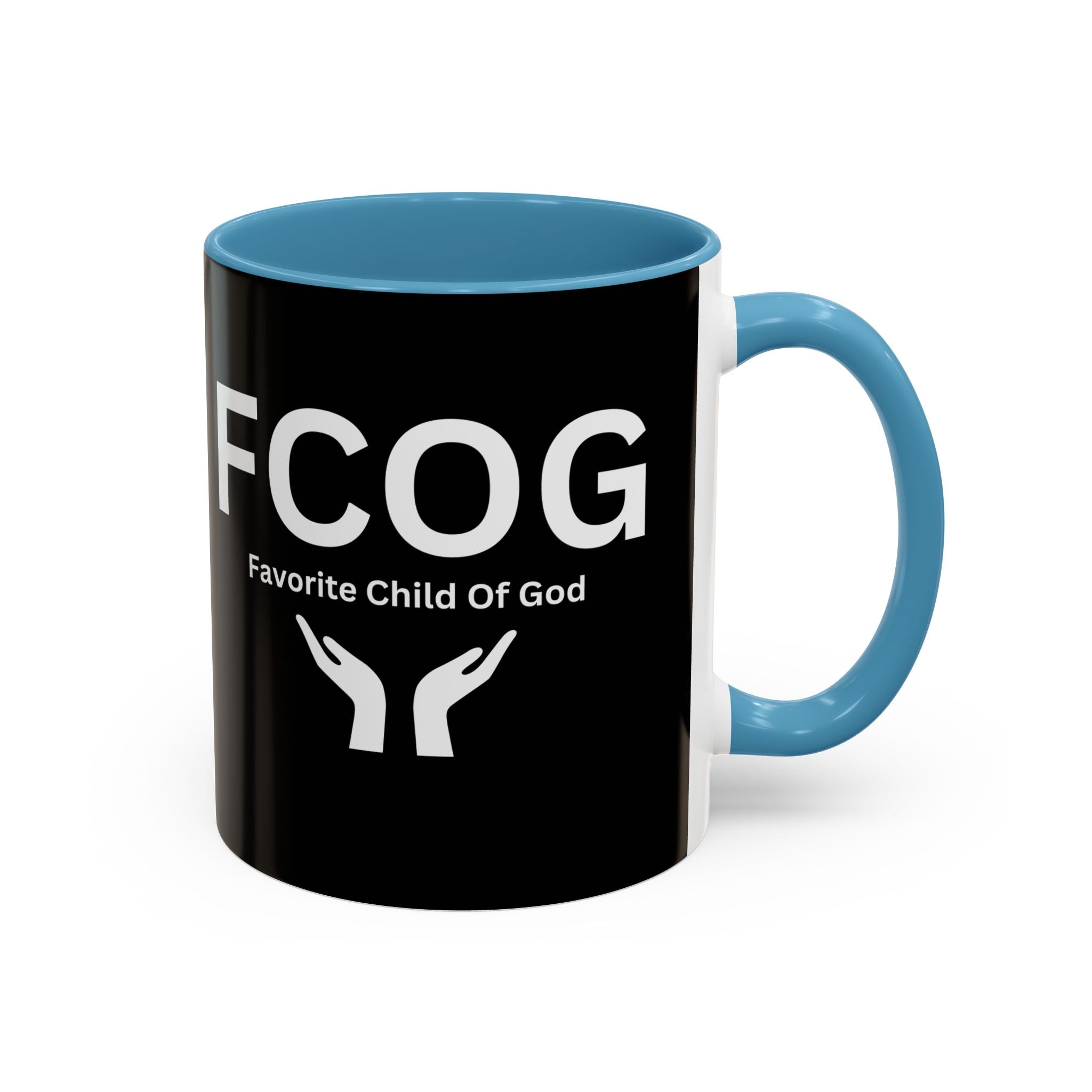 Favorite Child of God (FCOG) Accent Coffee Mug (11, 15oz)